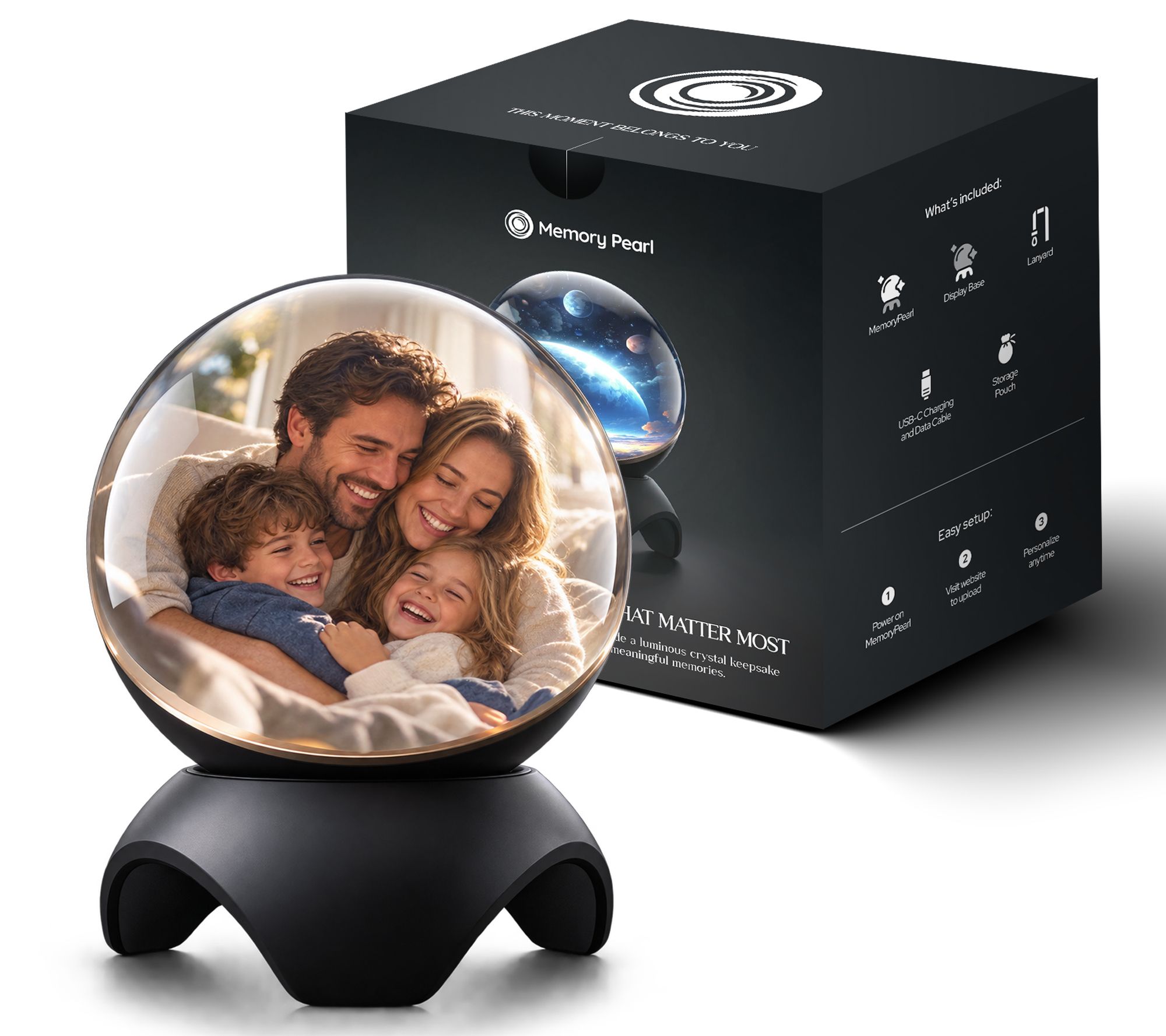 The Memory Pearl Digital Photo Globe