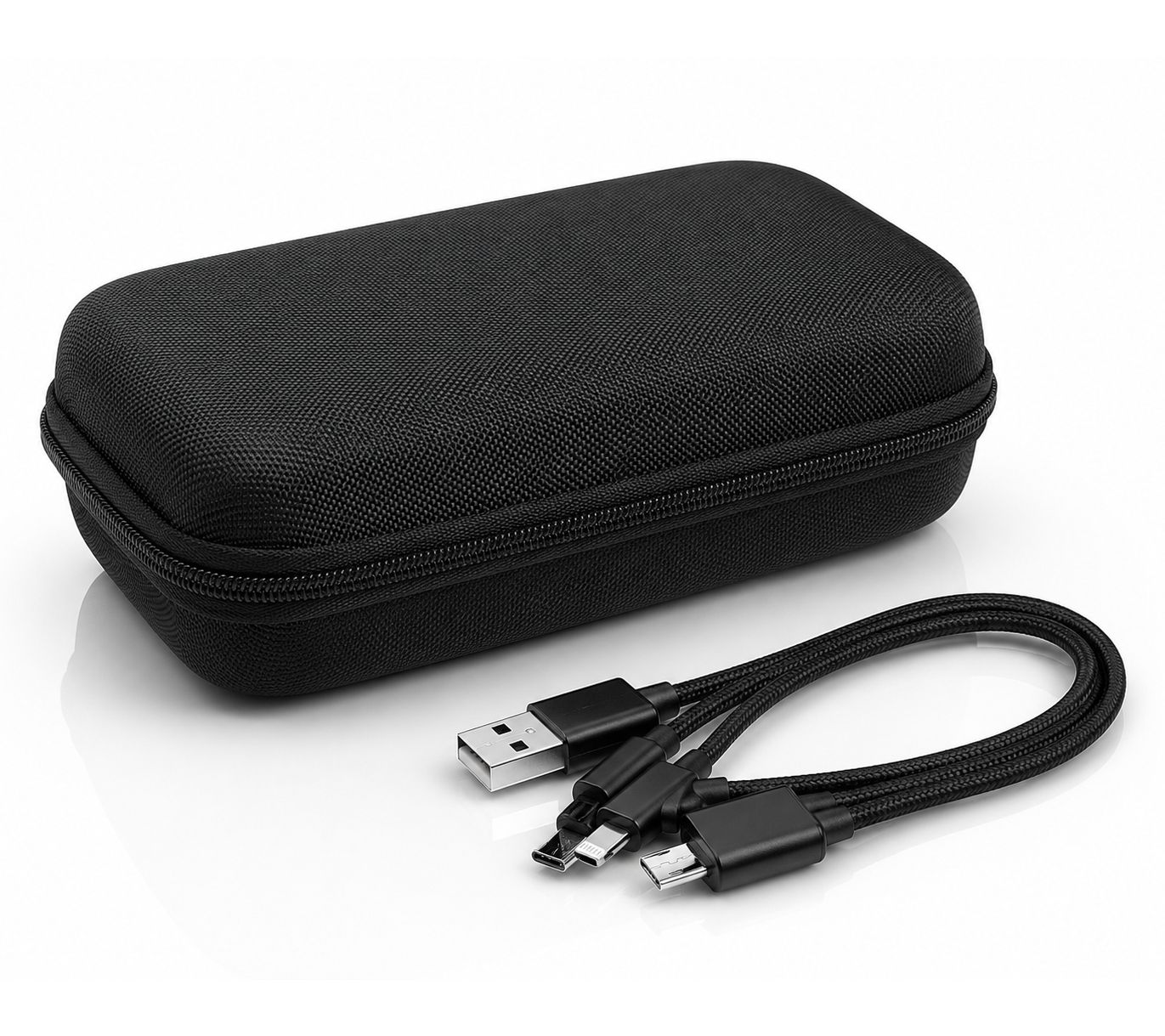EvoLight Hardshell Storage Case with Universal Charging Cable