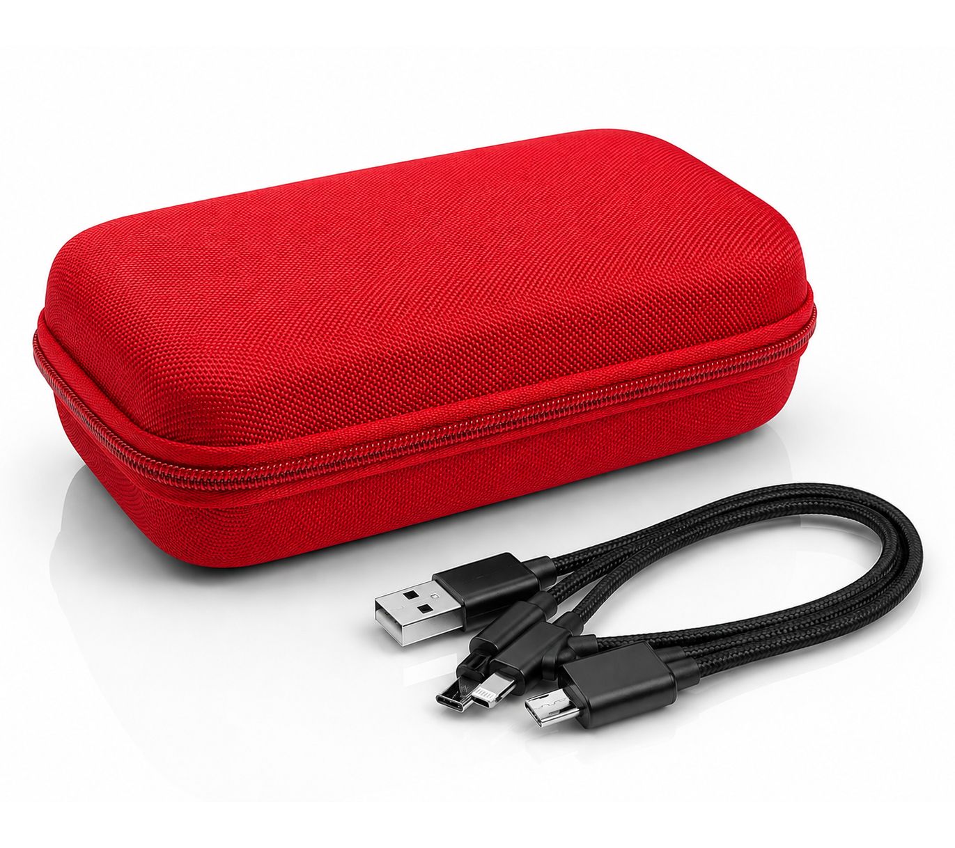 EvoLight Hardshell Storage Case with Universal Charging Cable