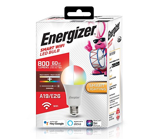 Energizer Smart Multi-White & Color Dimmable LED Light Bulb