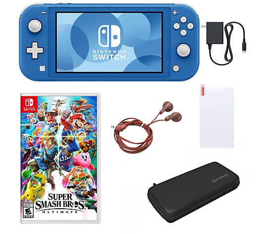 Nintendo Switch Lite with Super Smash Bros & Accessories