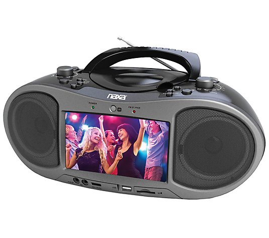 Naxa Bluetooth DVD Boombox with 7" LCD Display