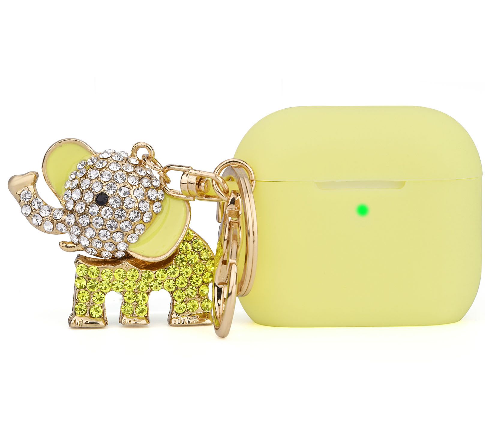 WorryFree Gadgets Apple AirPod Silicone Case w/Bling Elephant
