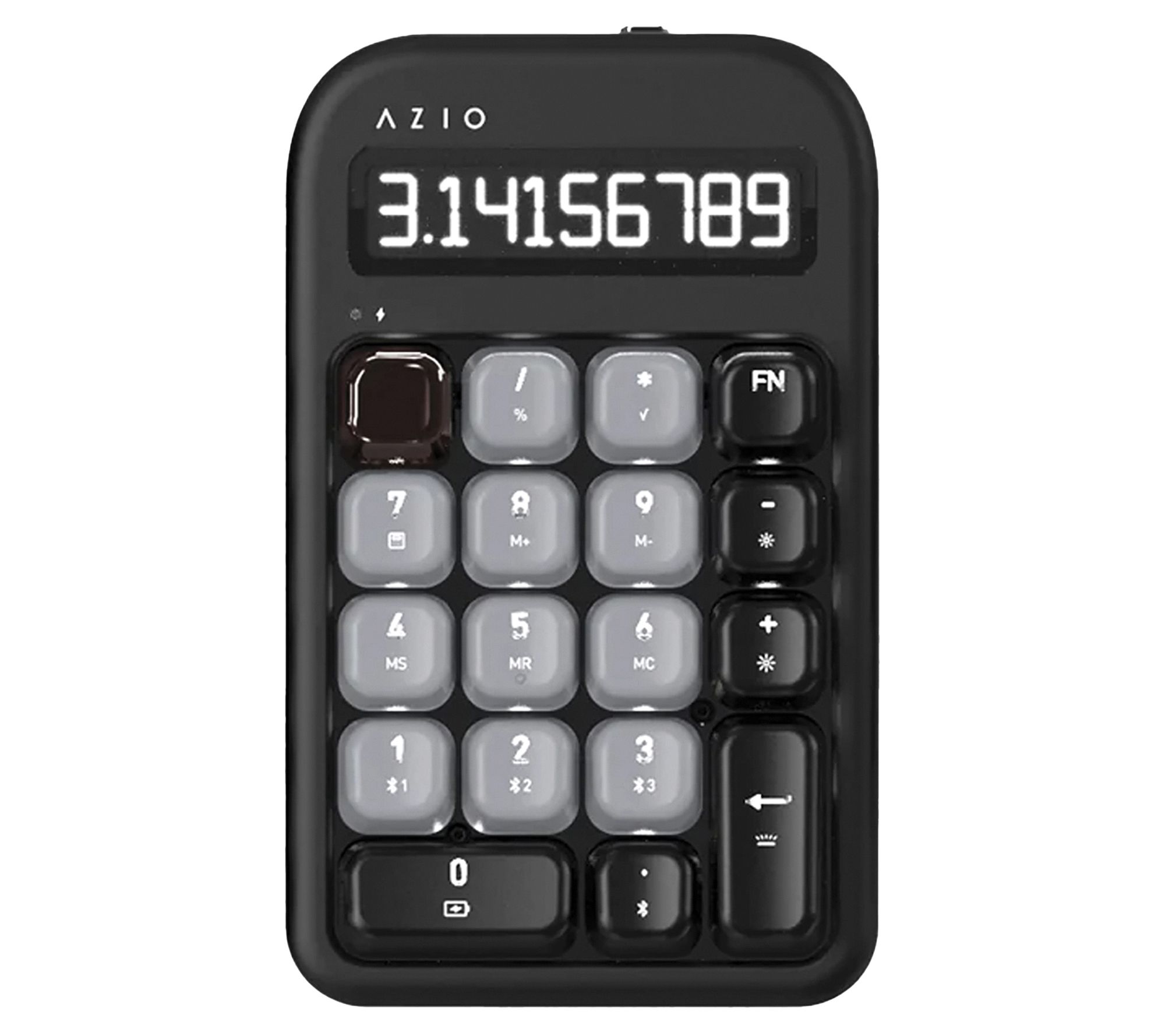 Azio IZO Black Wireless Keypad & Calculator for Laptops