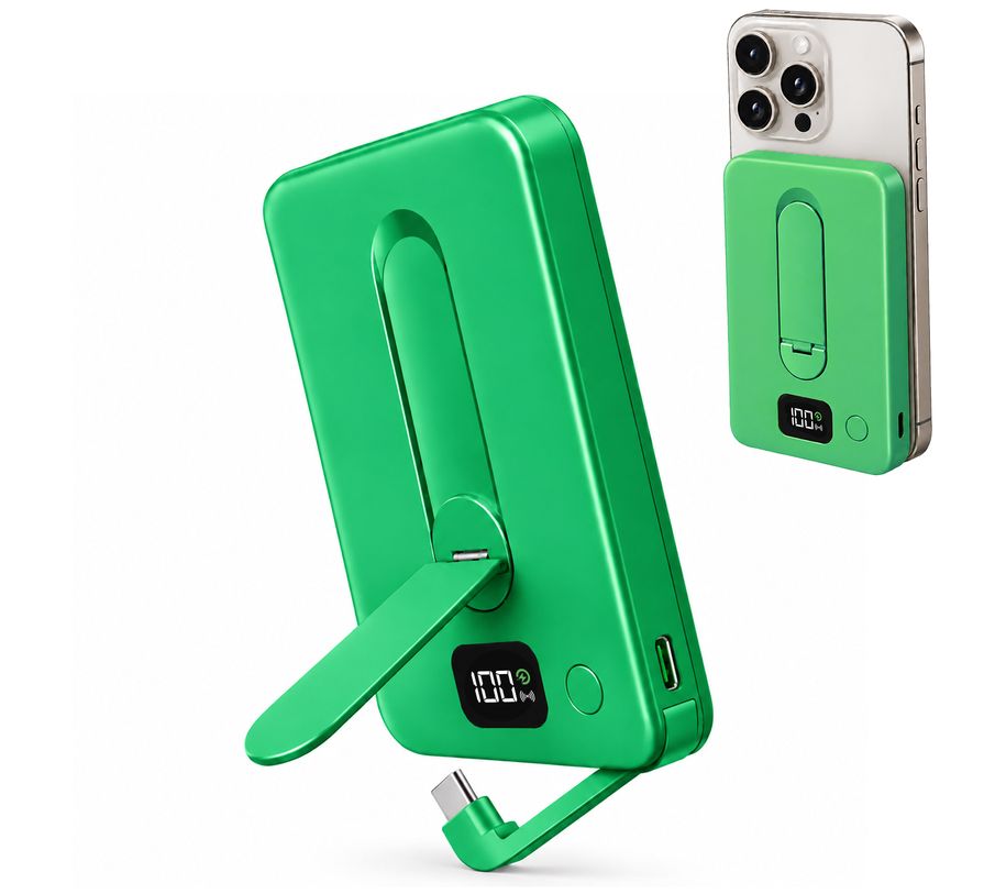  Limitless 5,000mAh Slim Wireless Power Bank with Built In Cable