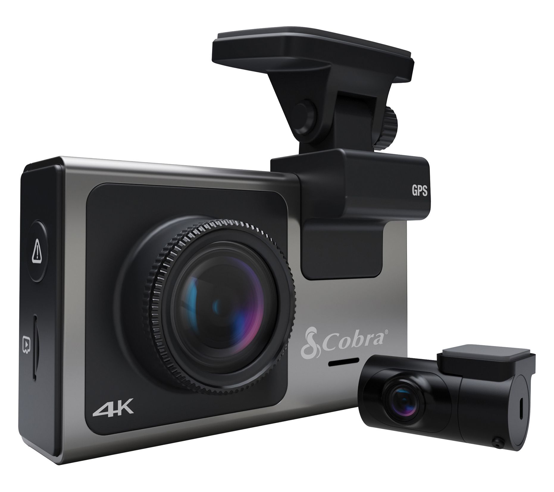Cobra Ultimate 4K Ultra HD Dash Cam w/ Rear Accessory Camera