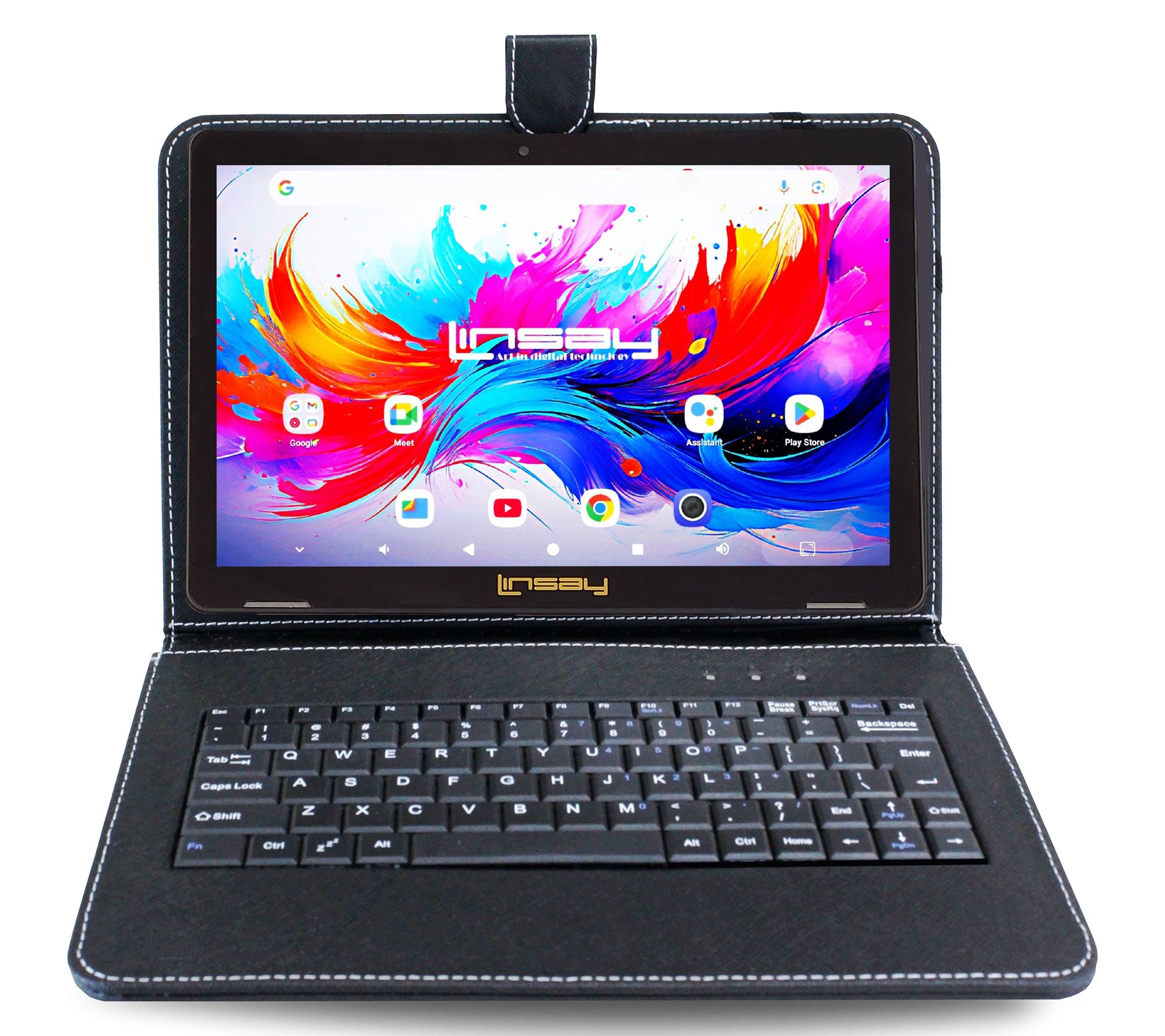 LINSAY 10.1" Octa Core 4GB Ram 256GB Storage w/Style Keyboard