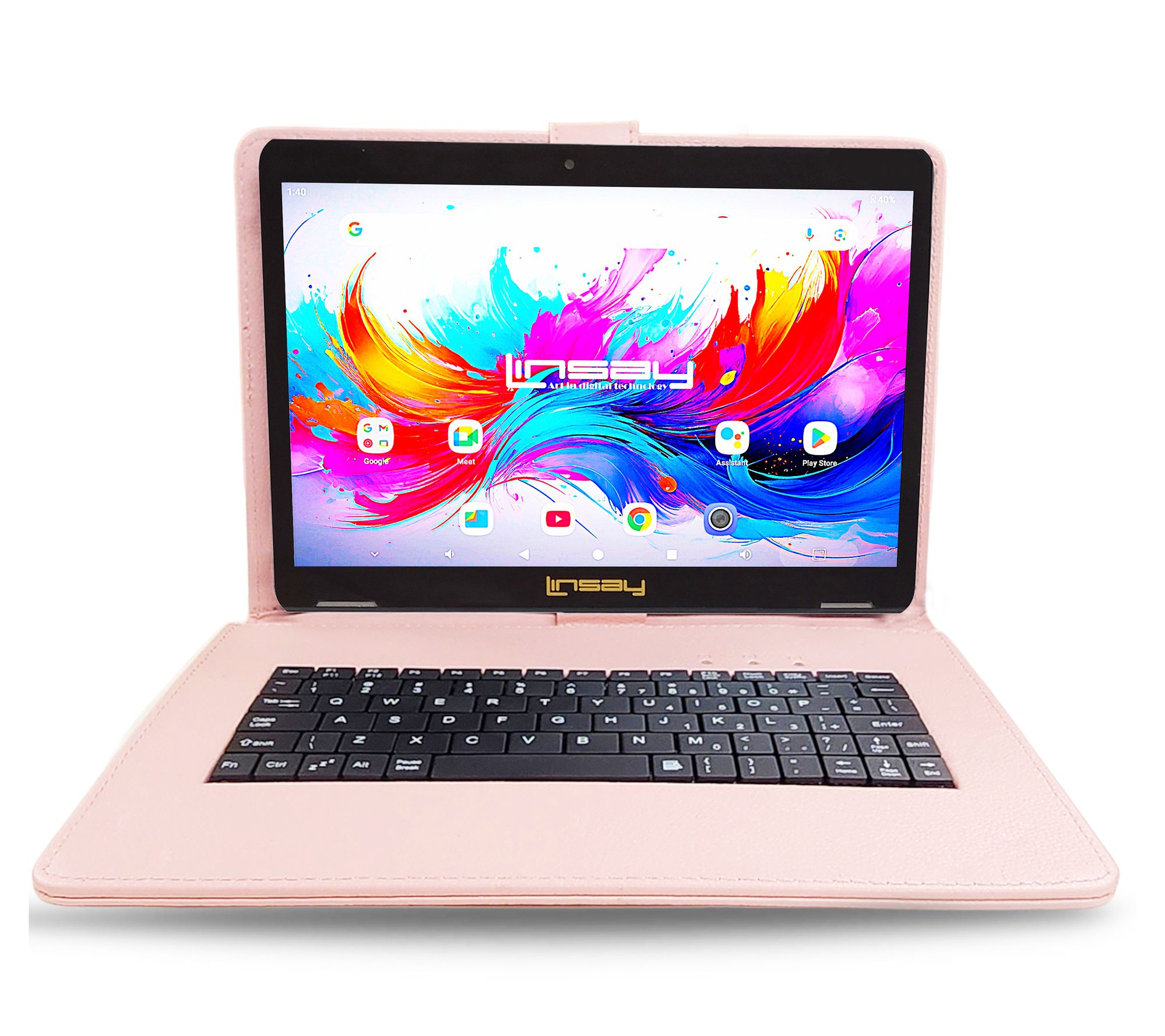 LINSAY 10.1" Octa Core 4GB Ram 256GB Storage w/Style Keyboard