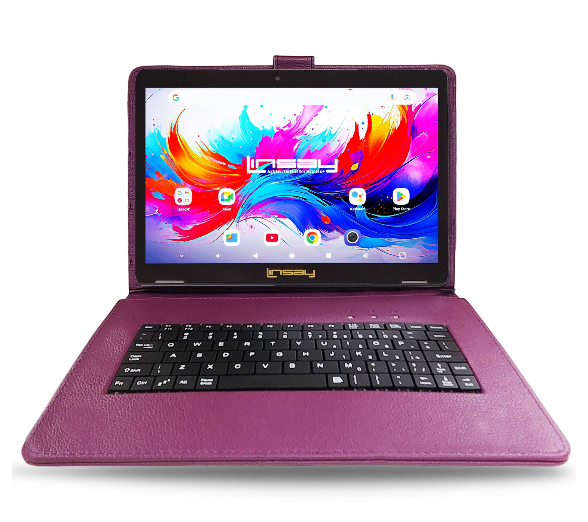 LINSAY 10.1" Octa Core 4GB Ram 256GB Storage w/Style Keyboard