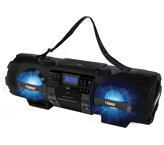 Naxa Bluetooth MP3/CD Bass Reflex Boombox & PASystem