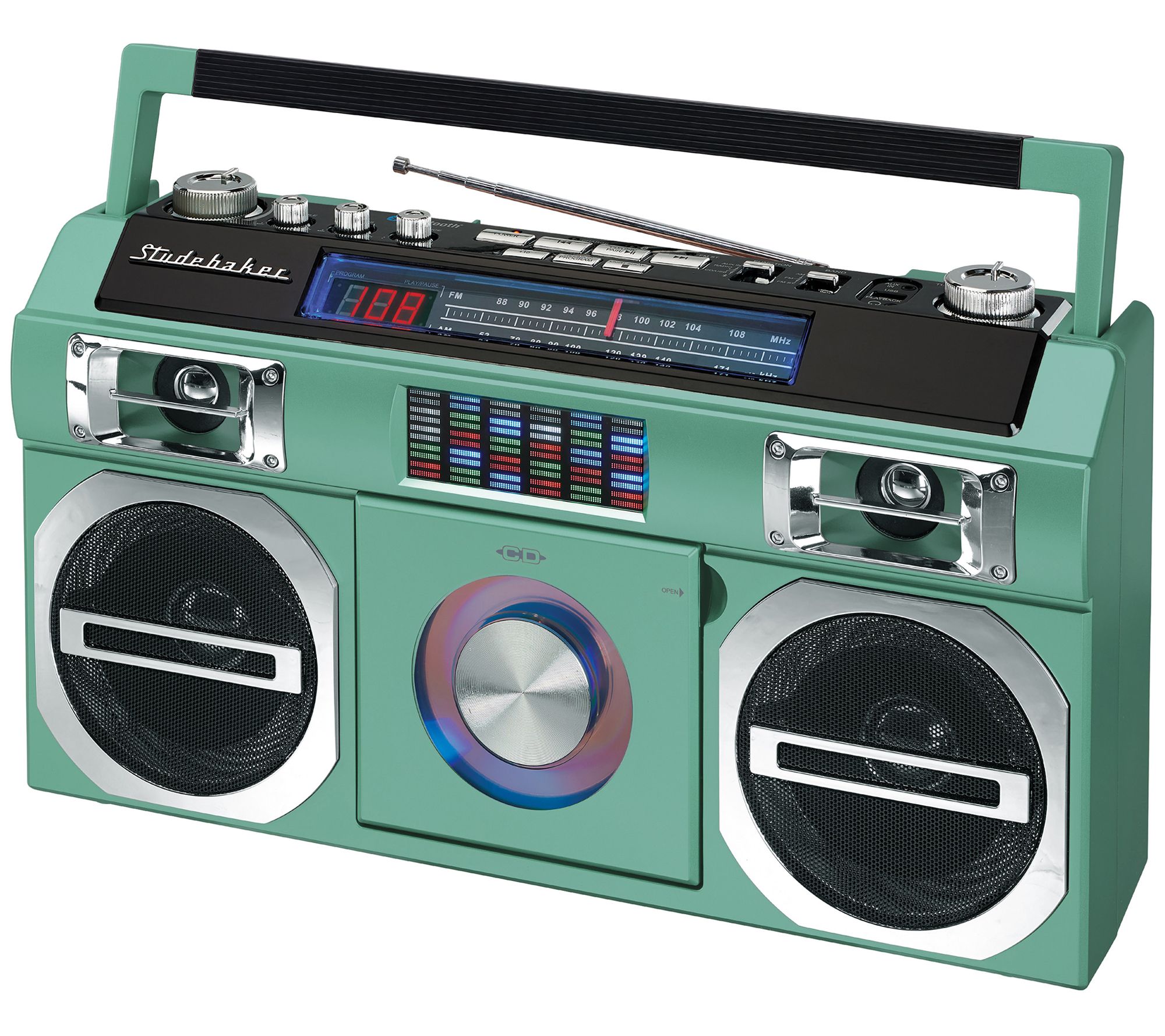 Studebaker Retro Bluetooth Boombox with CD Player and Radio