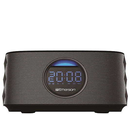 Emerson Portable Dual Alarm with FM Radio, Bluetooth Speaker