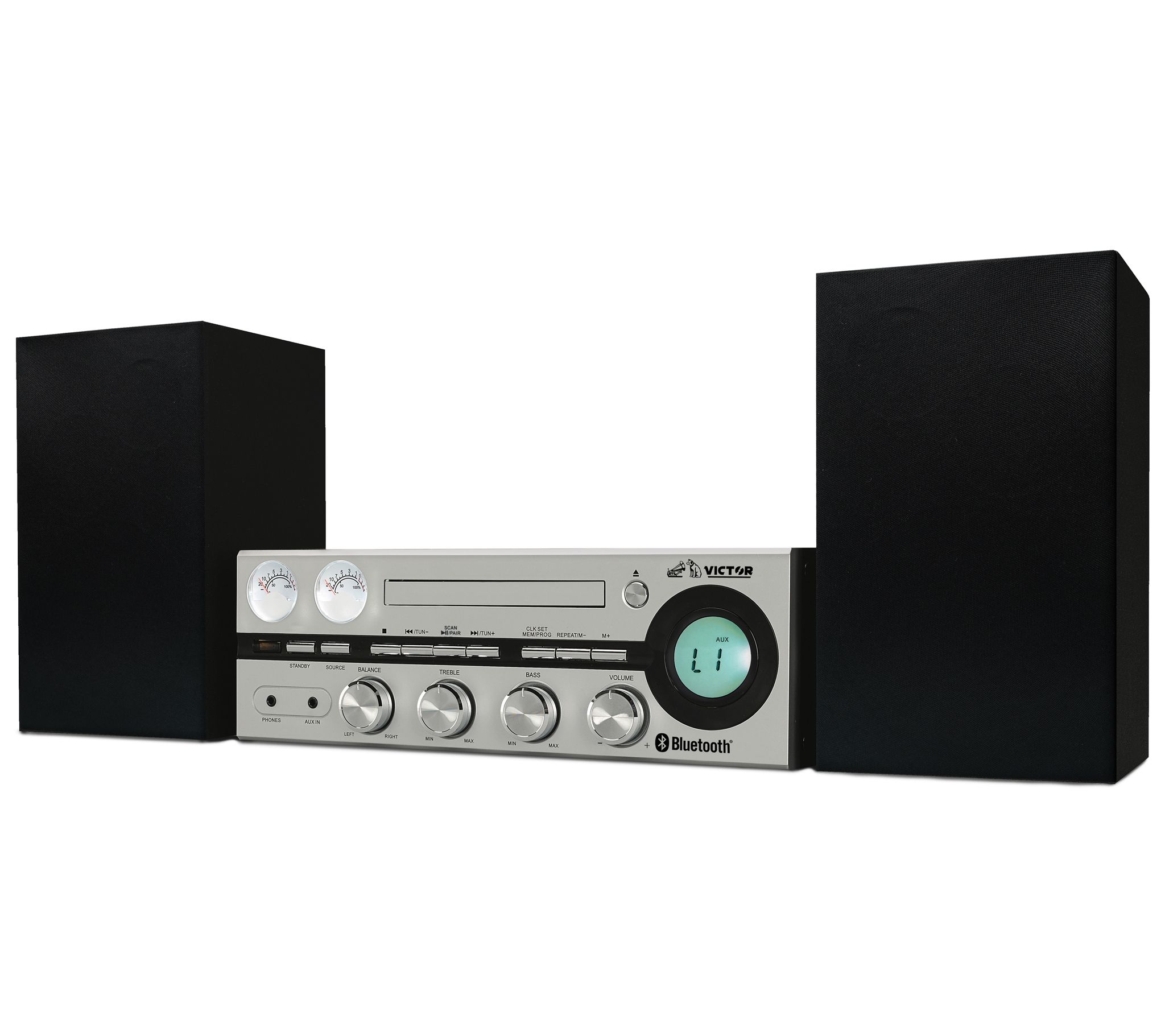 Victor Milwaukee Desktop CD Stereo System