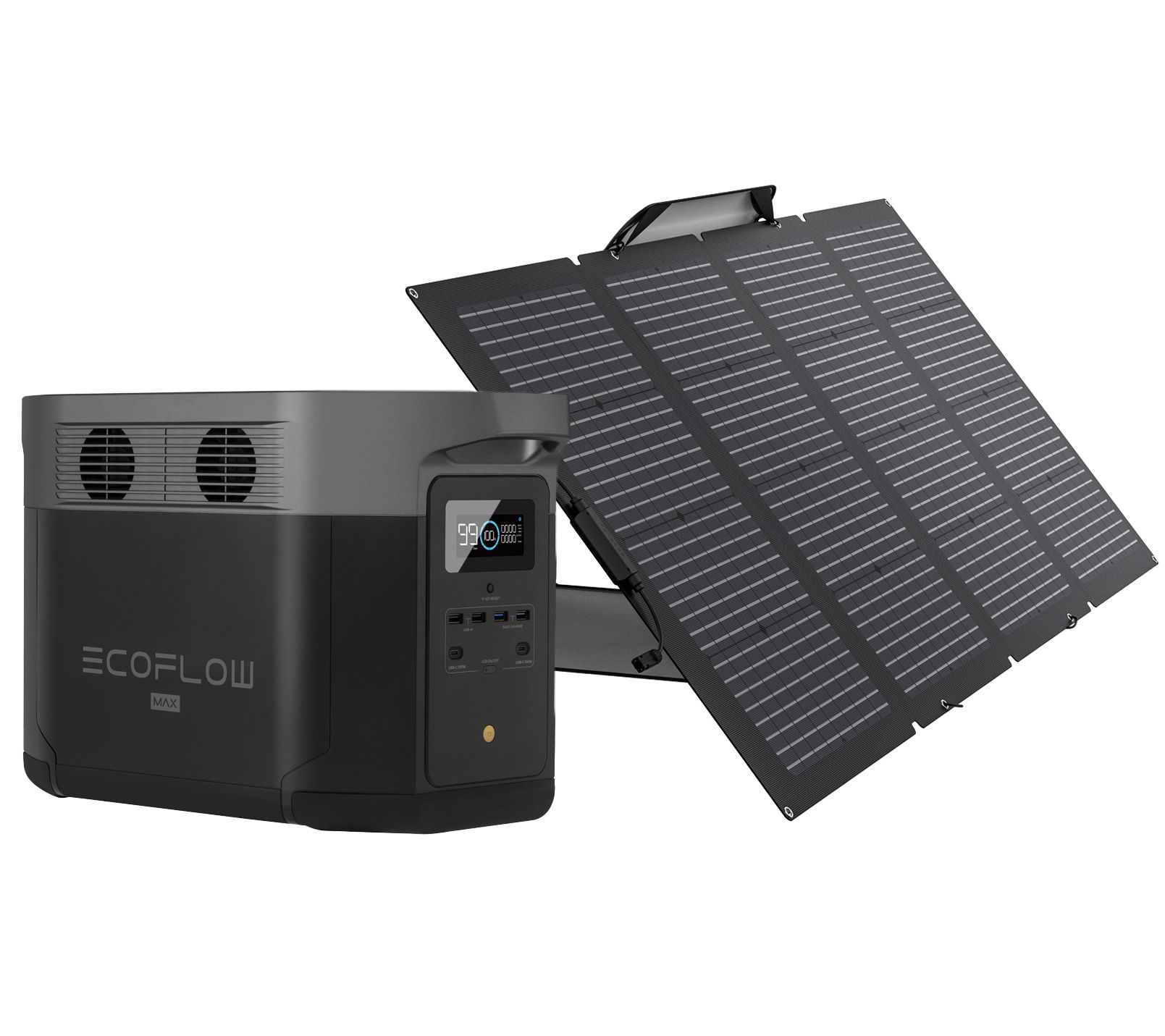 EcoFlow Delta Max Portable Power Station + 220W Portable Solar