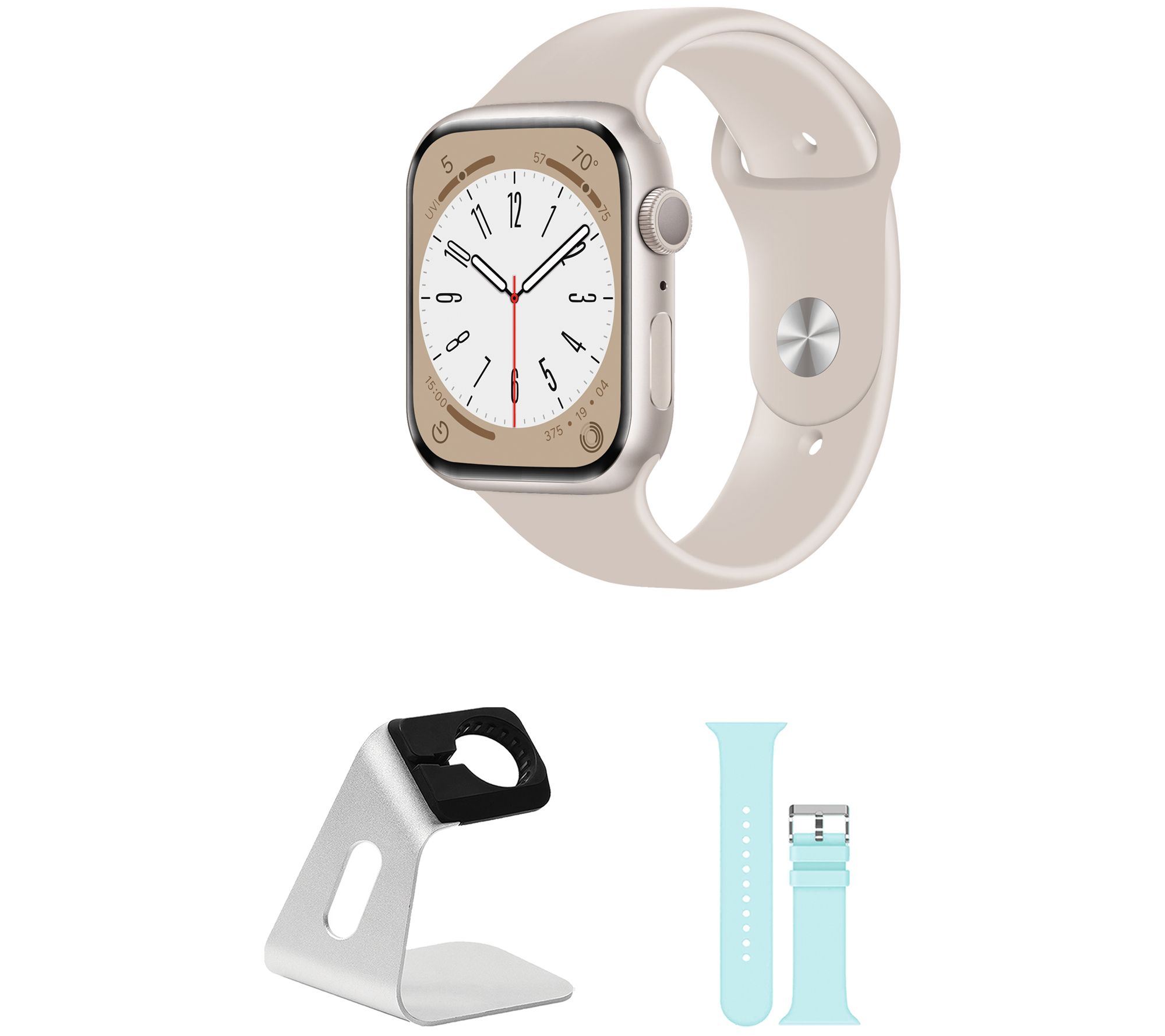 Apple Refurbished Watch Series 8 GPS 41mm S/M Bundle