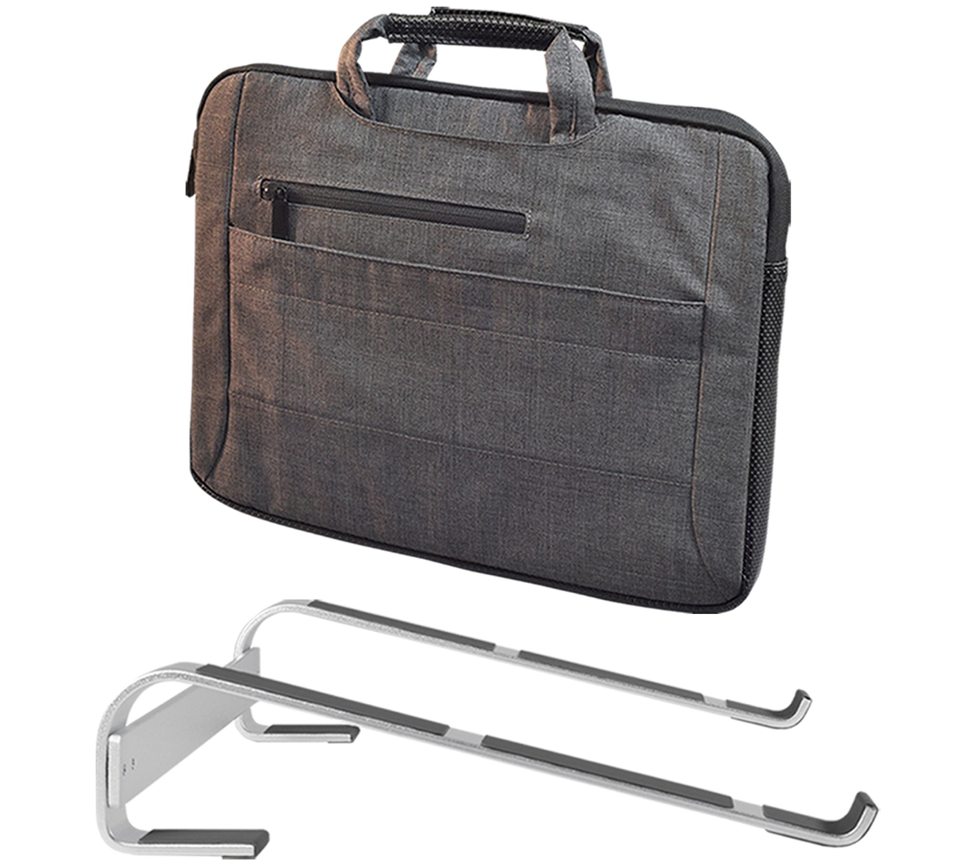 Digital Basics 2-in-1 Business Carrier with Laptop Stand Bundle