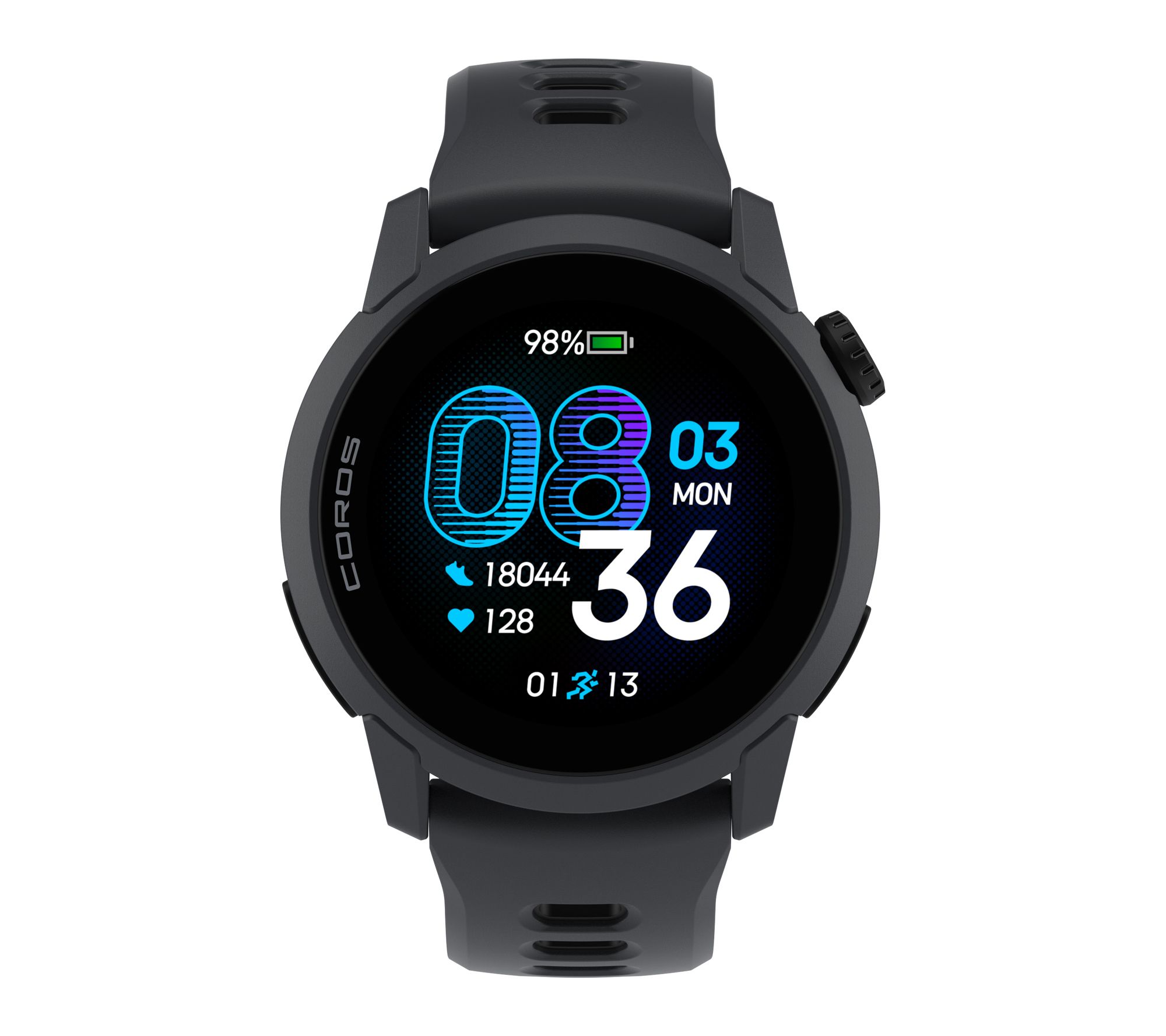 COROS PACE 4 GPS Sport Watch - Black with Silicone Band