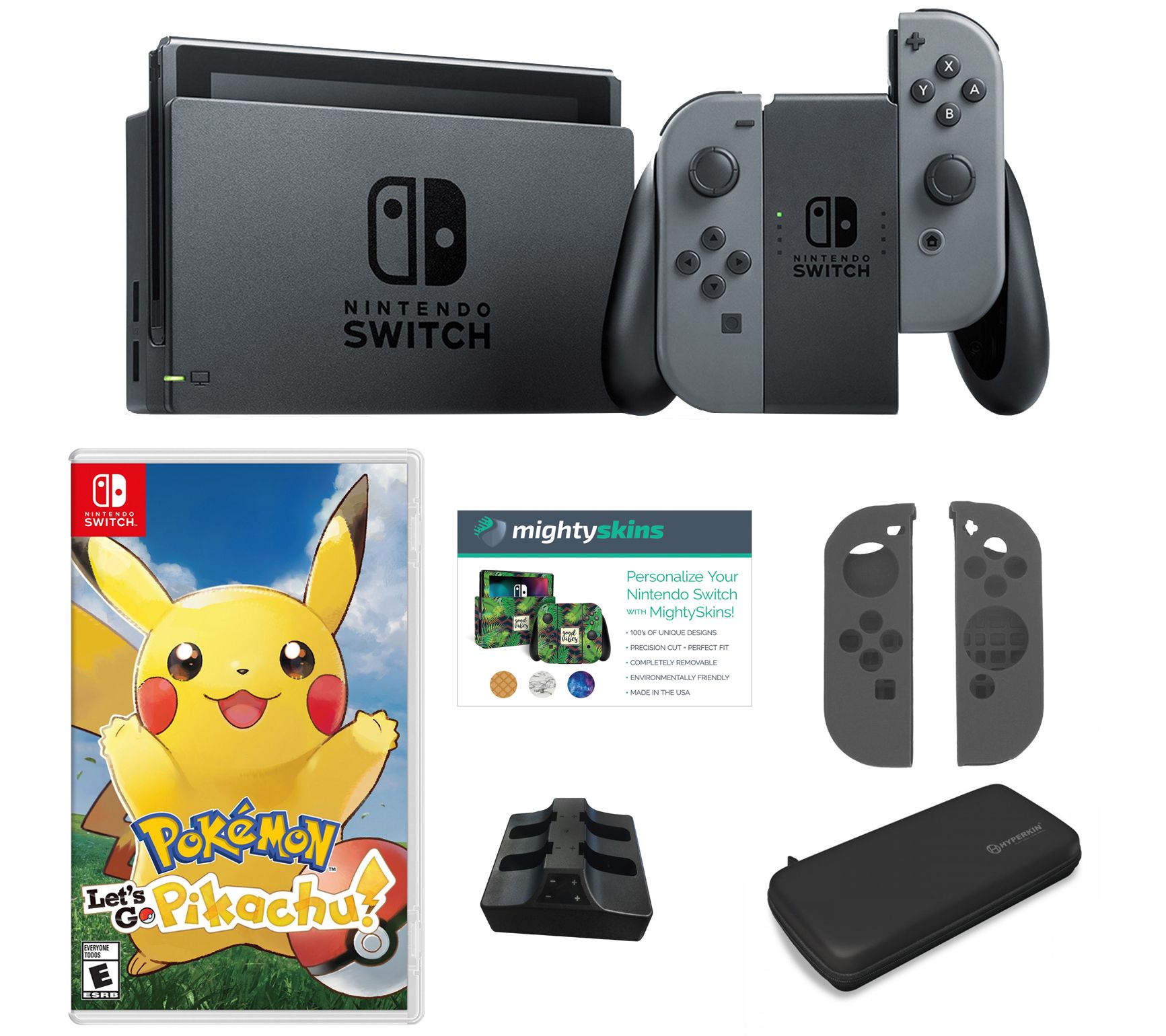 Nintendo Switch Bundle With Pokemon Lets Go Travel Case And Accessories Qvccom