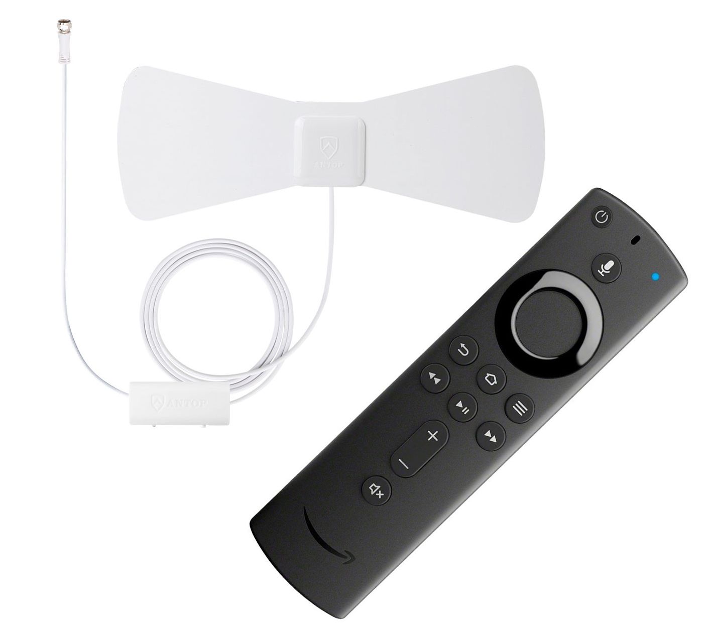 Amazon Fire Tv Stick 4k With Antop At 105b Antenna Bundle Qvc Com