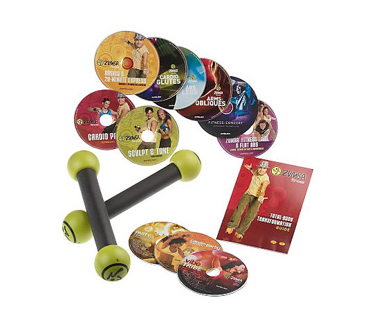 Zumba Fitness Ultimate Workout System with 8 DVDs and 3 CDs