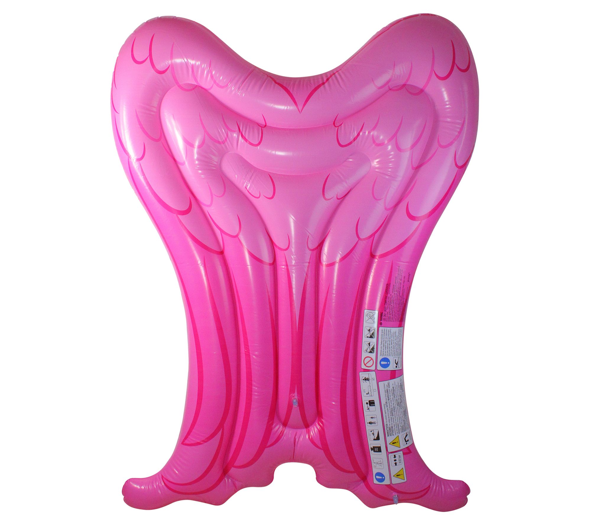 Pool Central 61" Inflatable Pink Angel Wings Pool Float