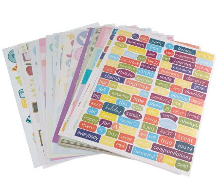 All Occasion Sticker Organizer with Stickers - QVC.com