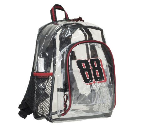 Nascar best sale clear backpack