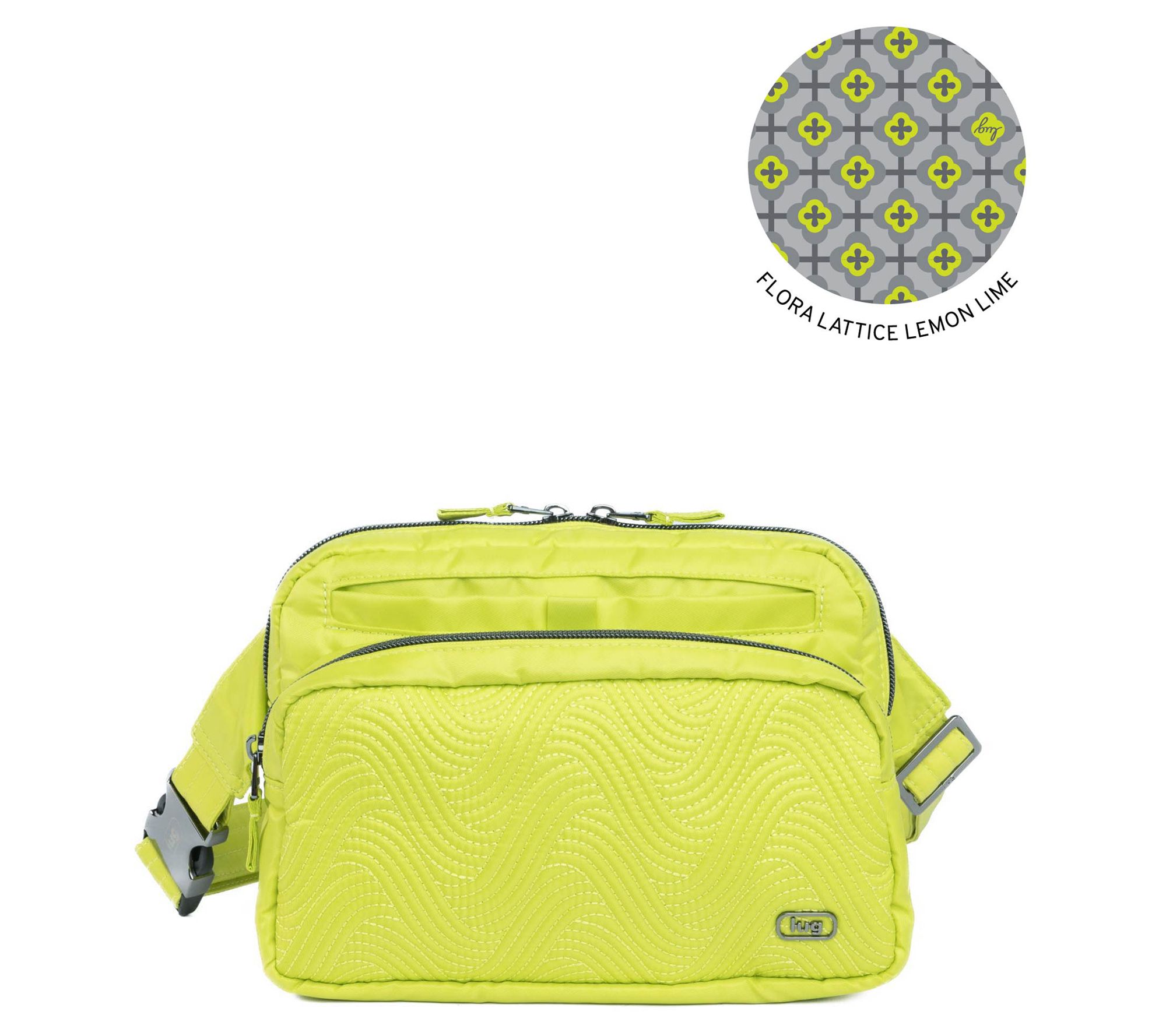 Lug Classic Quilted Belt Bag Crossbody - Double Back