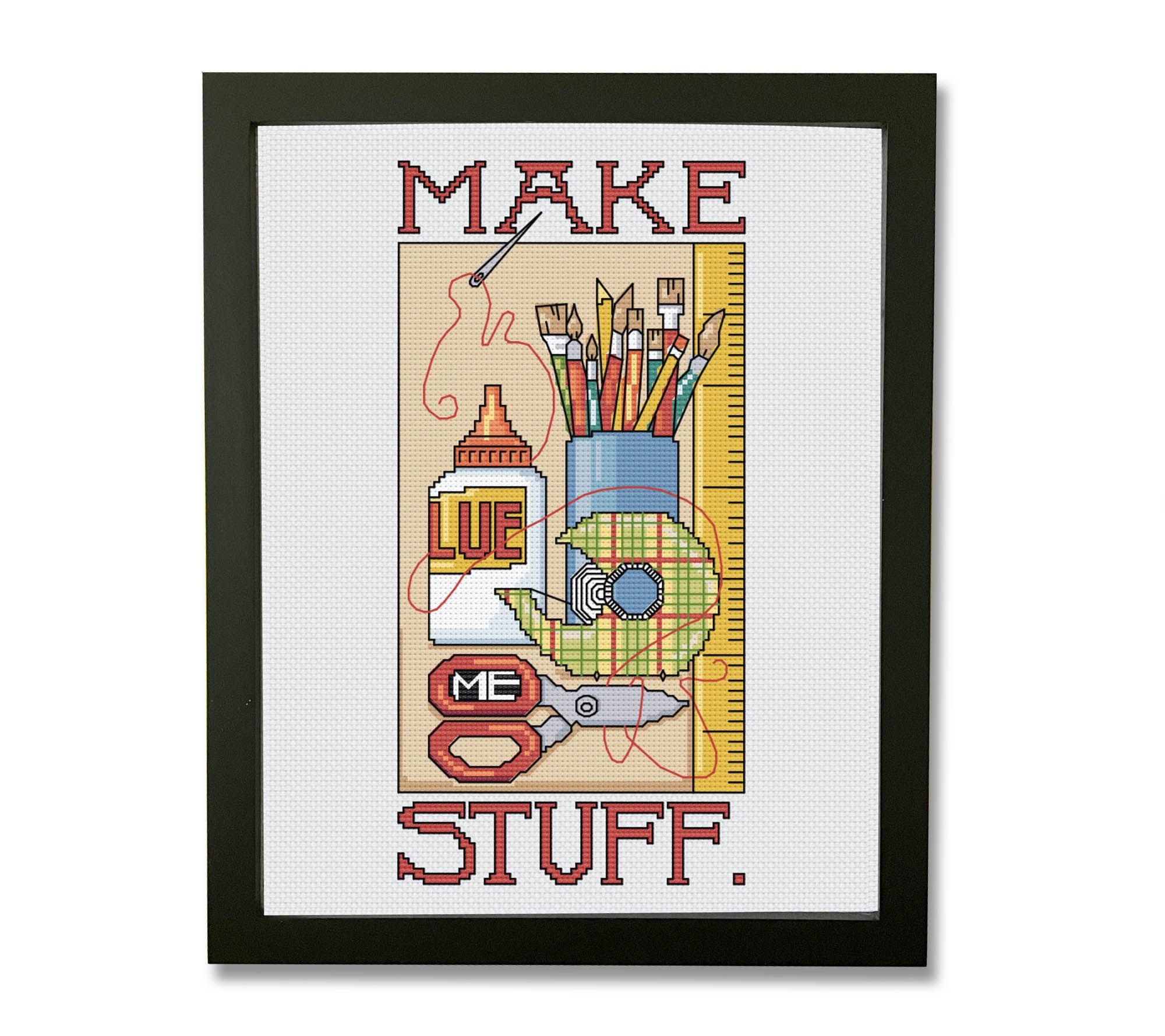 Make Stuff! by Spot Colors Stitch Kit