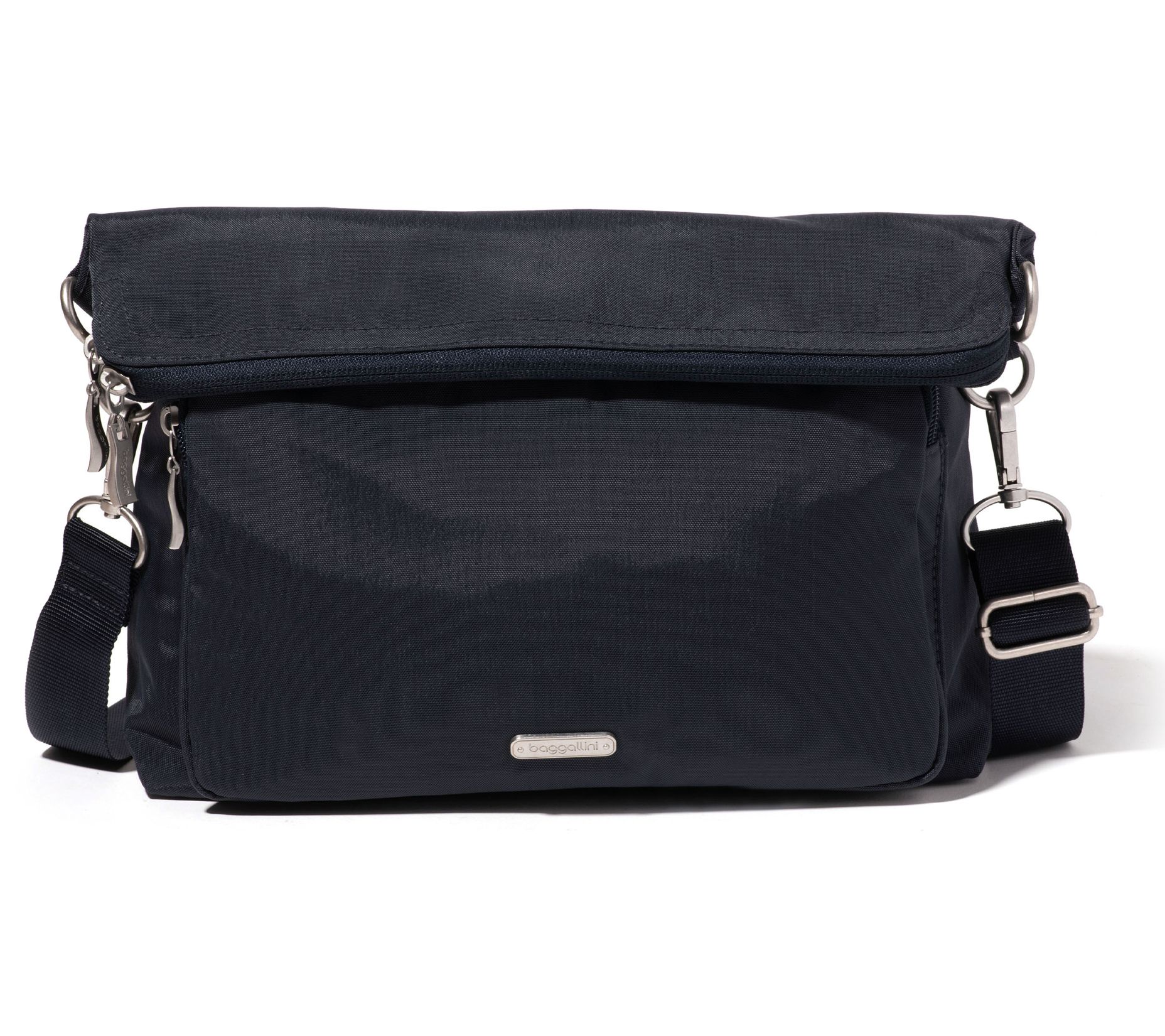 baggallini Washable Foldover Medium Crossbody - QVC.com