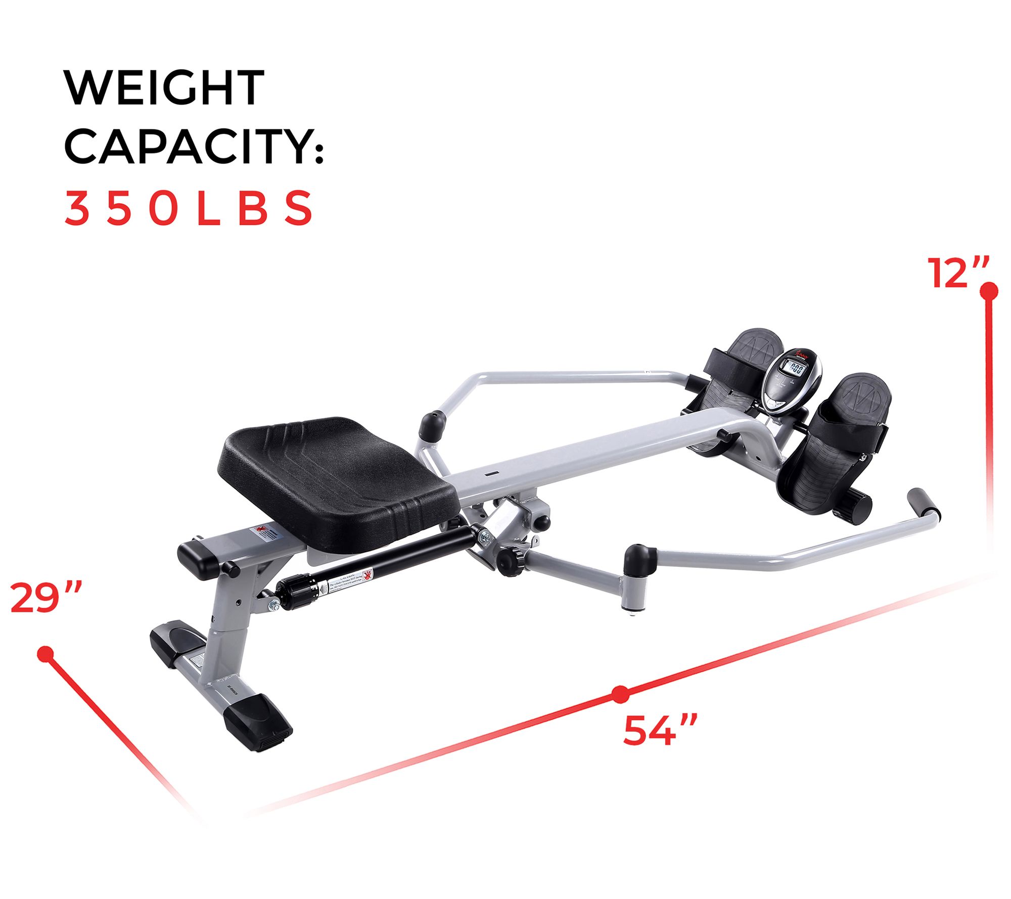 Sunny Health & Fitness Full Motion Rowing Machine - QVC.com