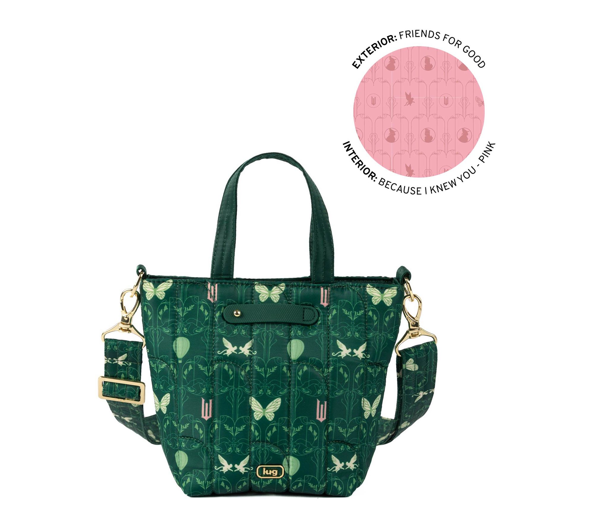 Wicked x Lug Classic Quilted Crossbody Bag - Tip Toe