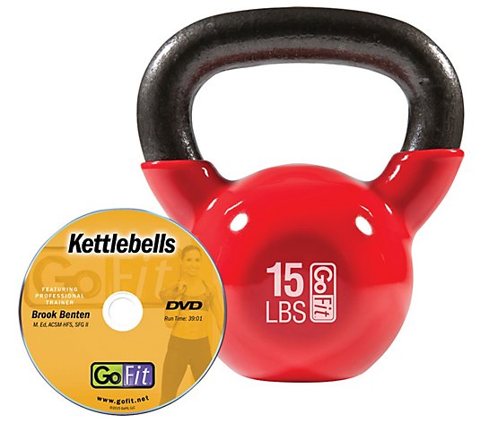 GoFit Kettelbell & Hardstyle DVD (15 l bs/Red)