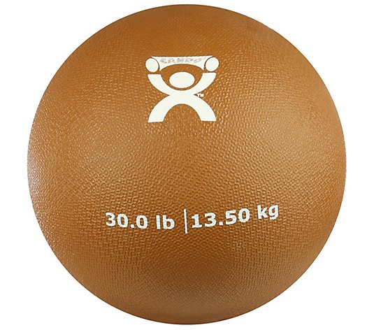 CanDo Soft Pliable Medicine Ball - 9in Diameter- Gold - 30 lb
