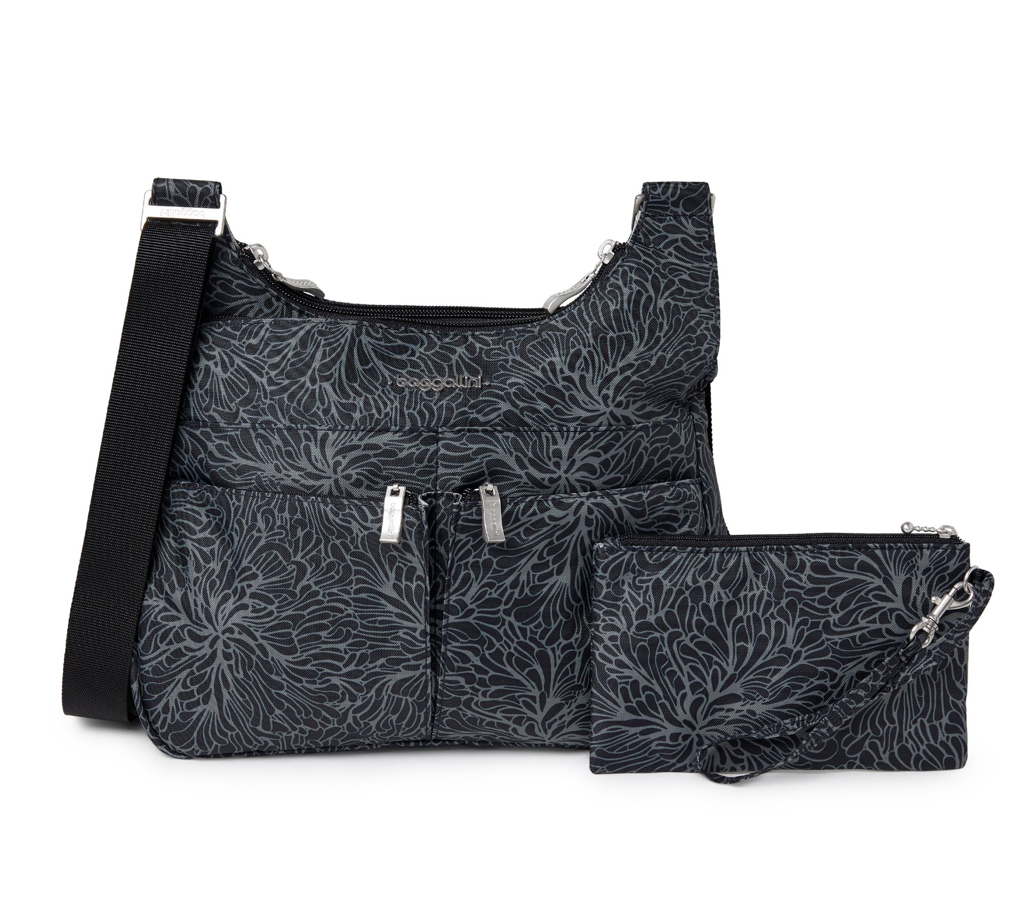 Baggallini Washable Crossover Crossbody w/ RFID Wristlet