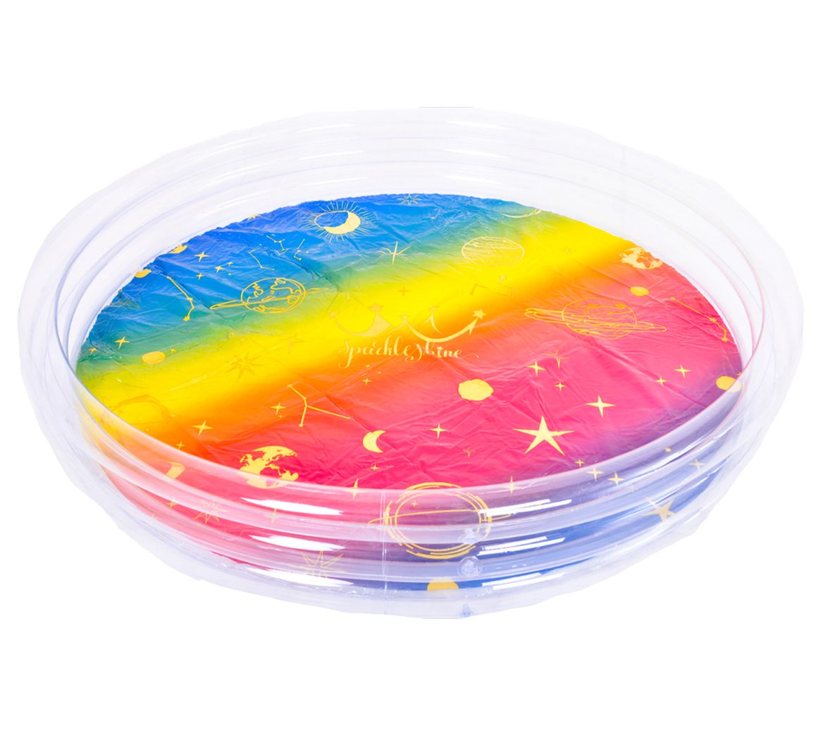 Pool Central 61.5" Round 3 Ring Rainbow Celestial Kiddie Pool