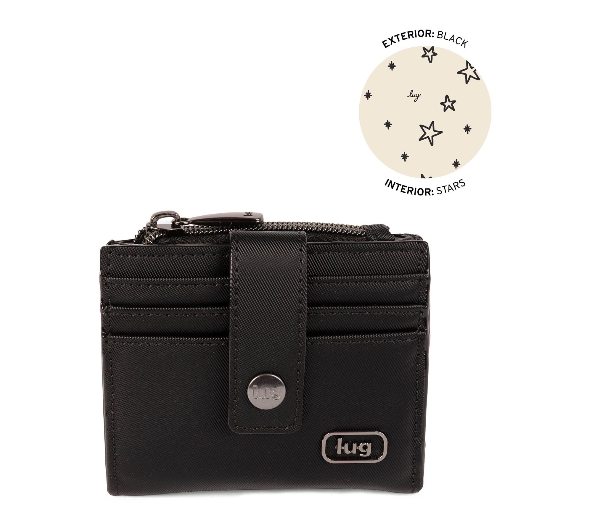 Lug Satin Luxe Compact Wallet with Clasp - Hurdle