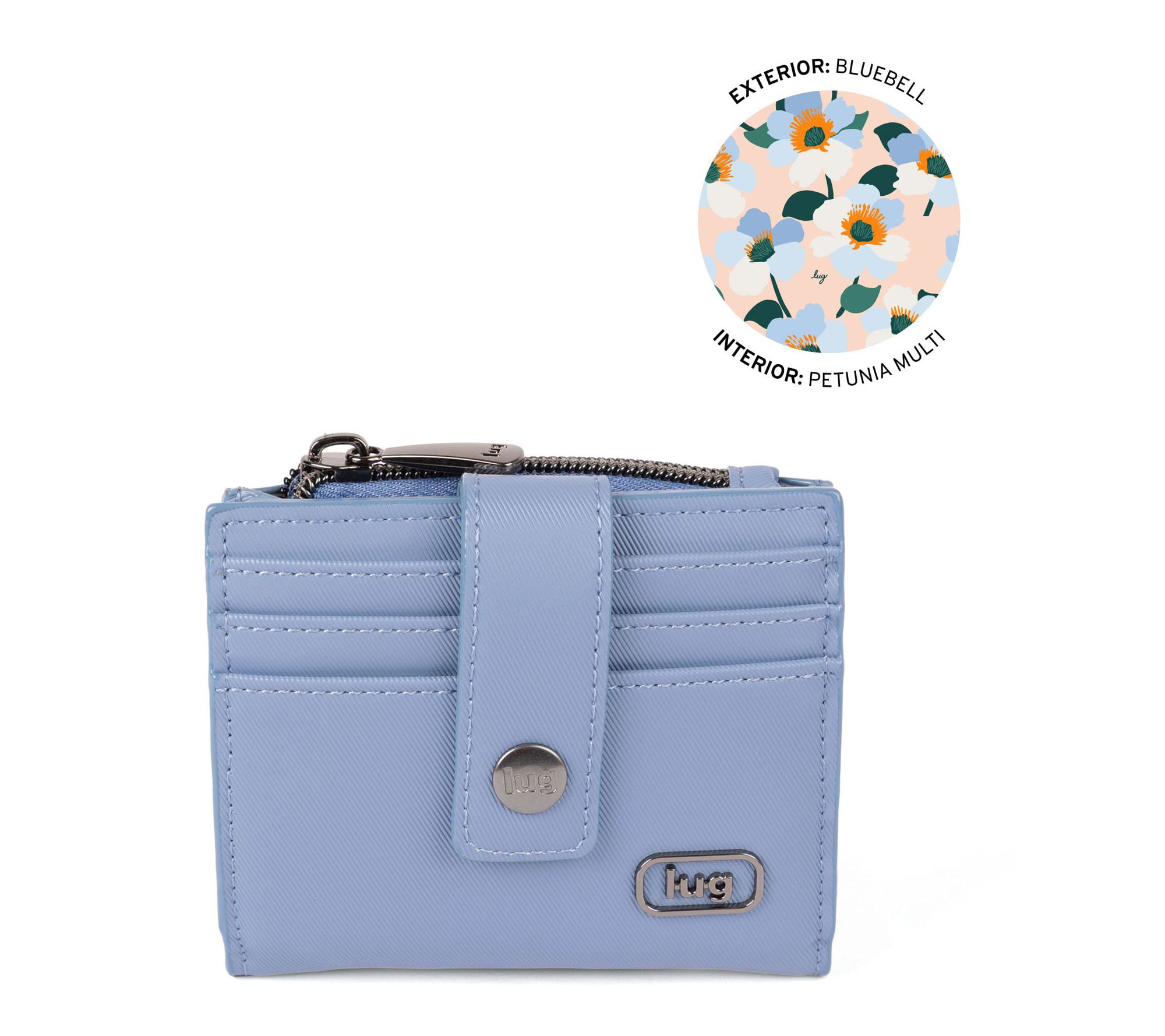 Lug Satin Luxe Compact Wallet with Clasp - Hurdle