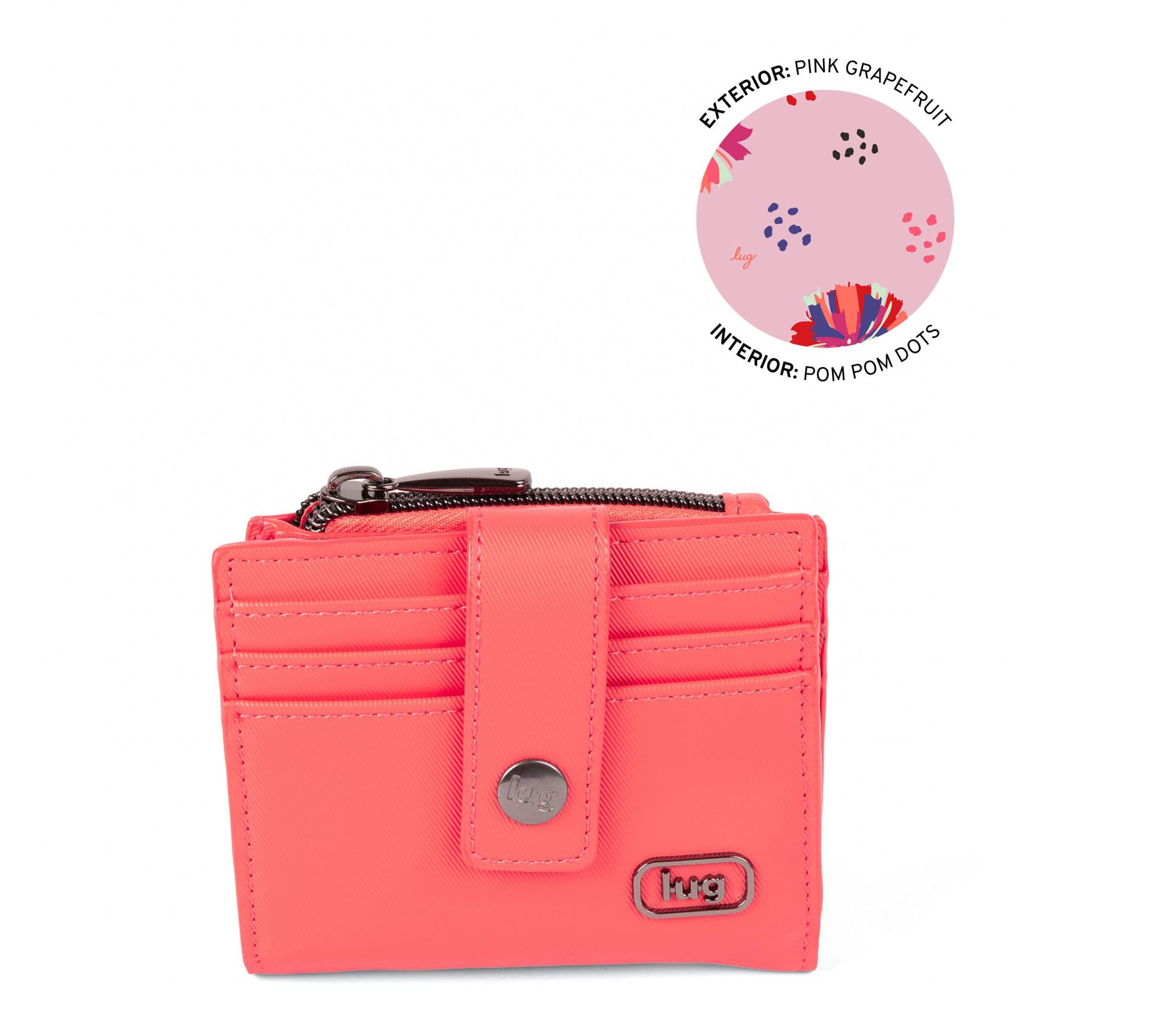 Lug Satin Luxe Compact Wallet with Clasp - Hurdle