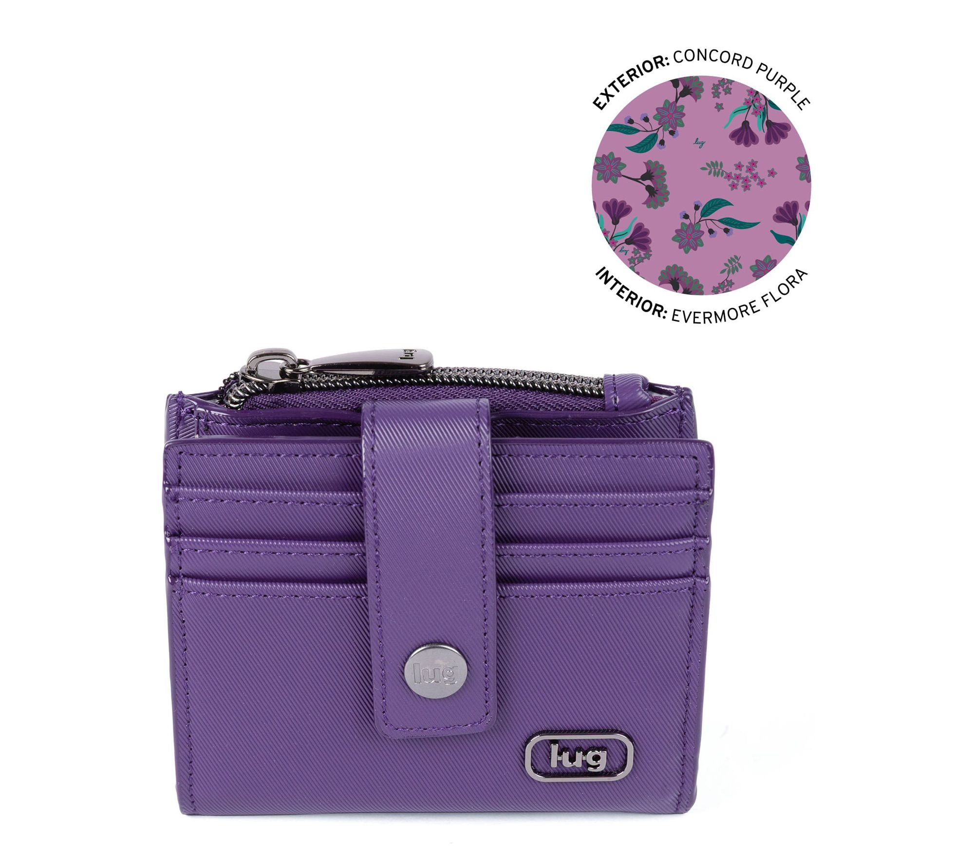 Lug Satin Luxe Compact Wallet with Clasp - Hurdle