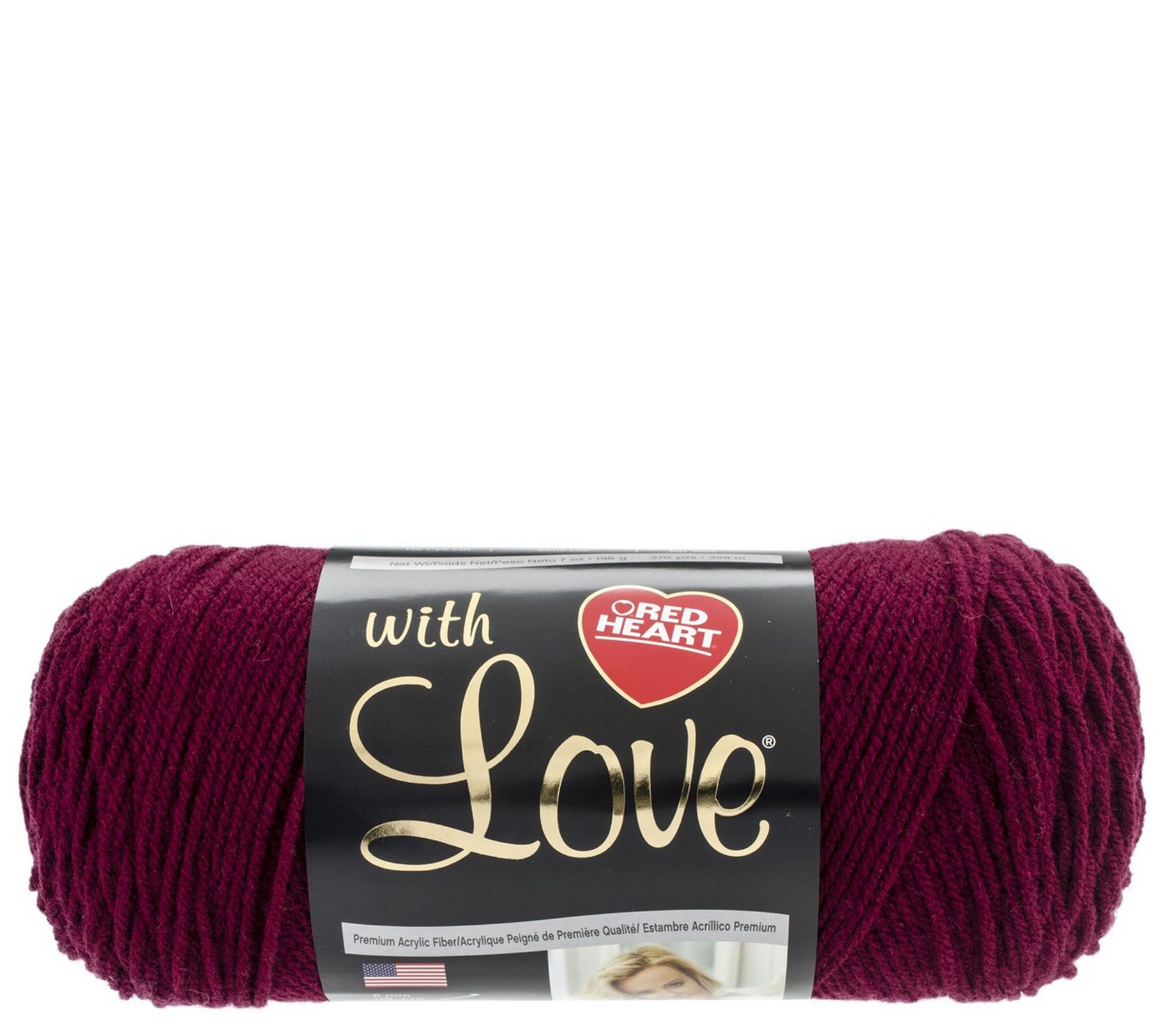 Red Heart 'With Love' Yarn Boysenberry