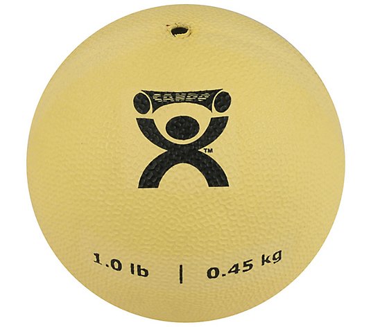 CanDo Soft Pliable Medicine Ball - 5 in Diameter - Tan - 1 lb