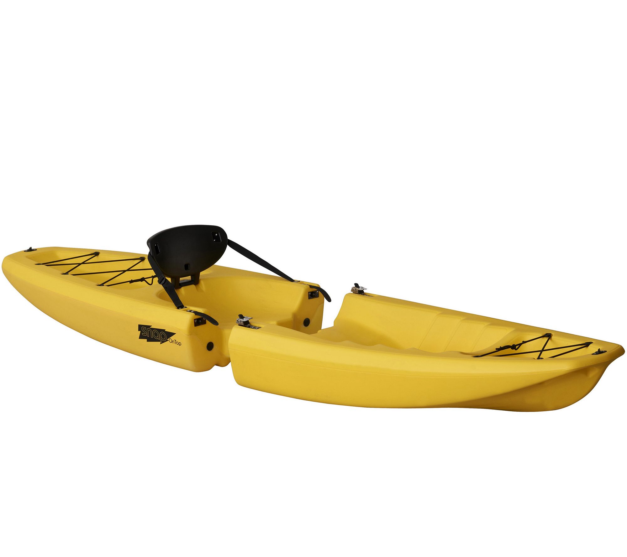 Snap OnTop Solo Kayak with Front & Back Piece - QVC.com