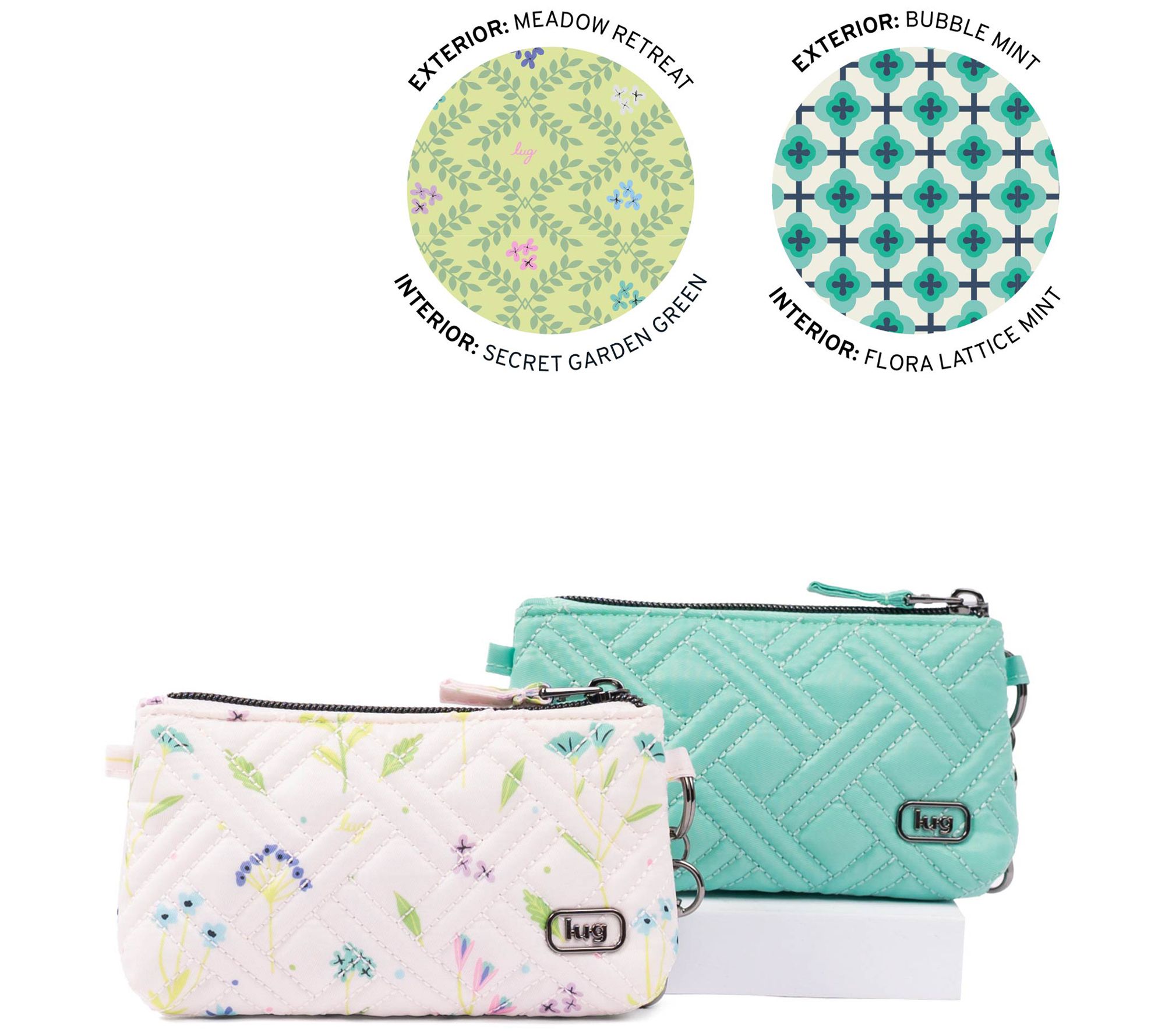  Lug Set of 2 Quilted Coin Pouches - Metro XL