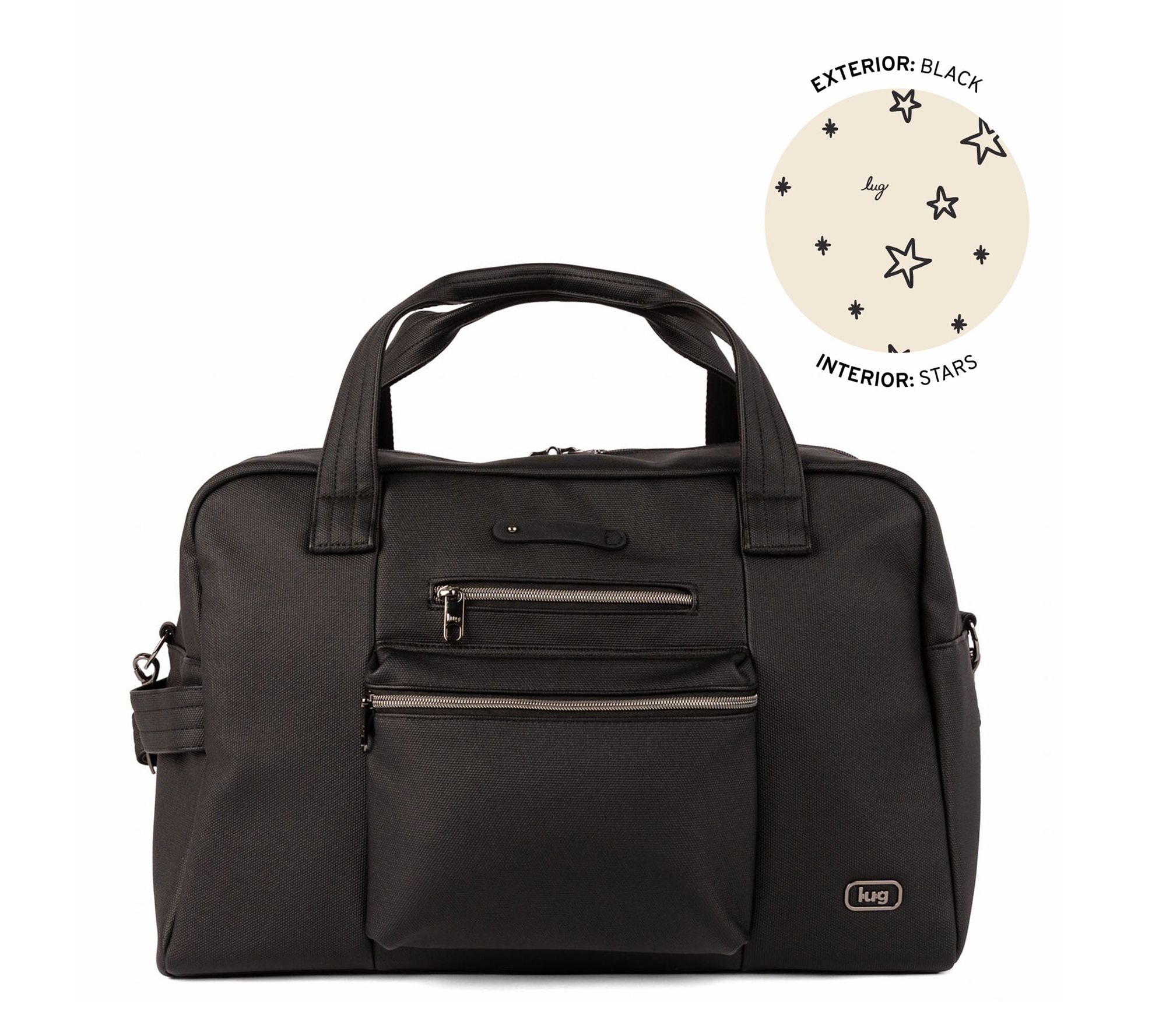 Lug Matte Luxe Overnight Duffle w/ Charm Bar - Charger