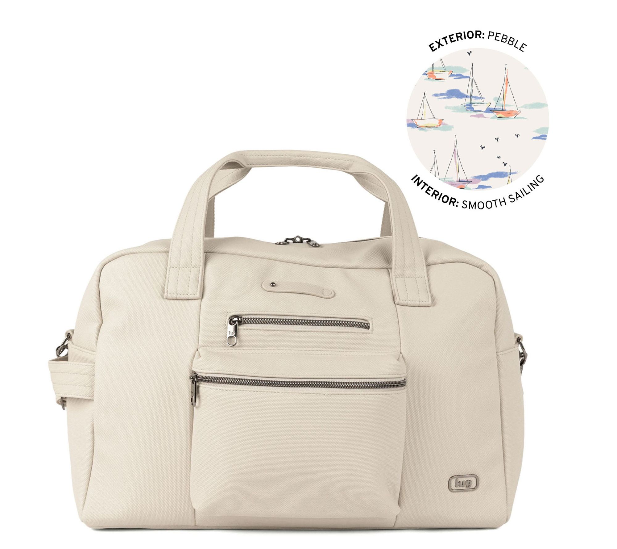 Lug Matte Luxe Overnight Duffle w/ Charm Bar - Charger