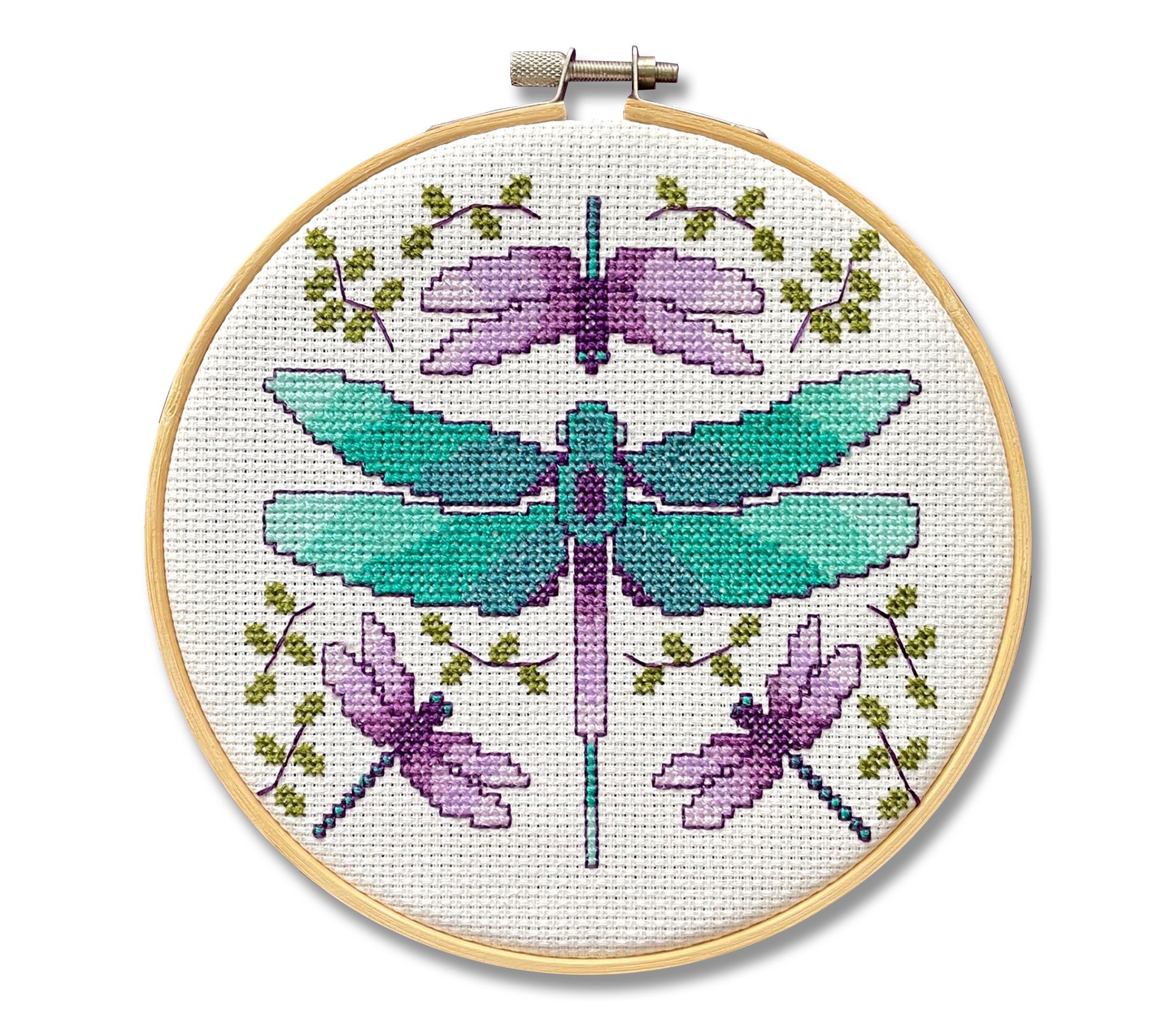 Spot Colors Dragonflies Counted Cross Stitch Kit