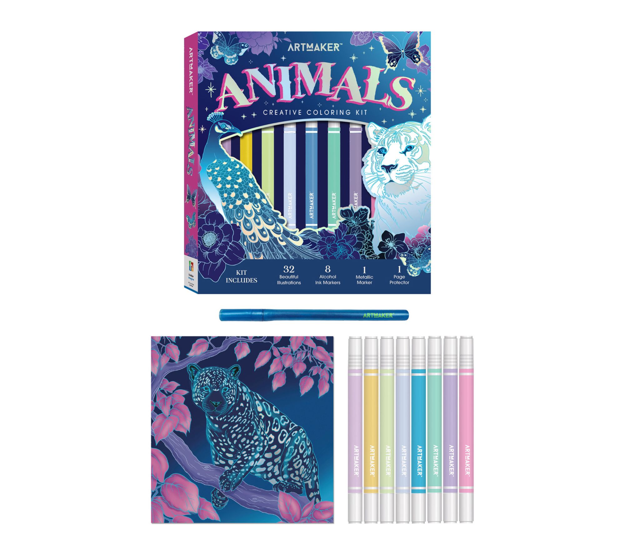 Art Maker Animals Coloring Kit