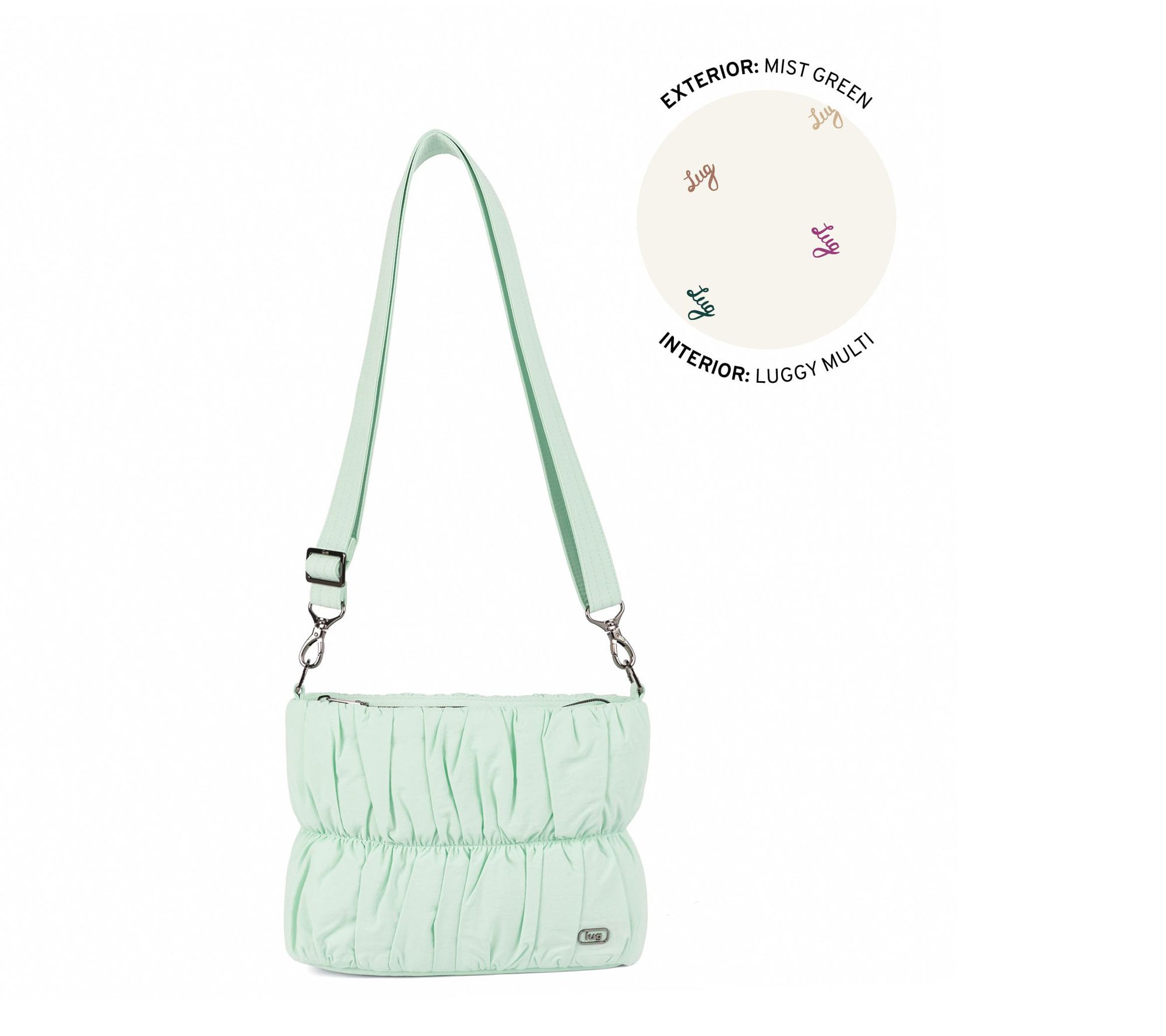 Lug Cloud Go Ruched Crossbody - Flounce
