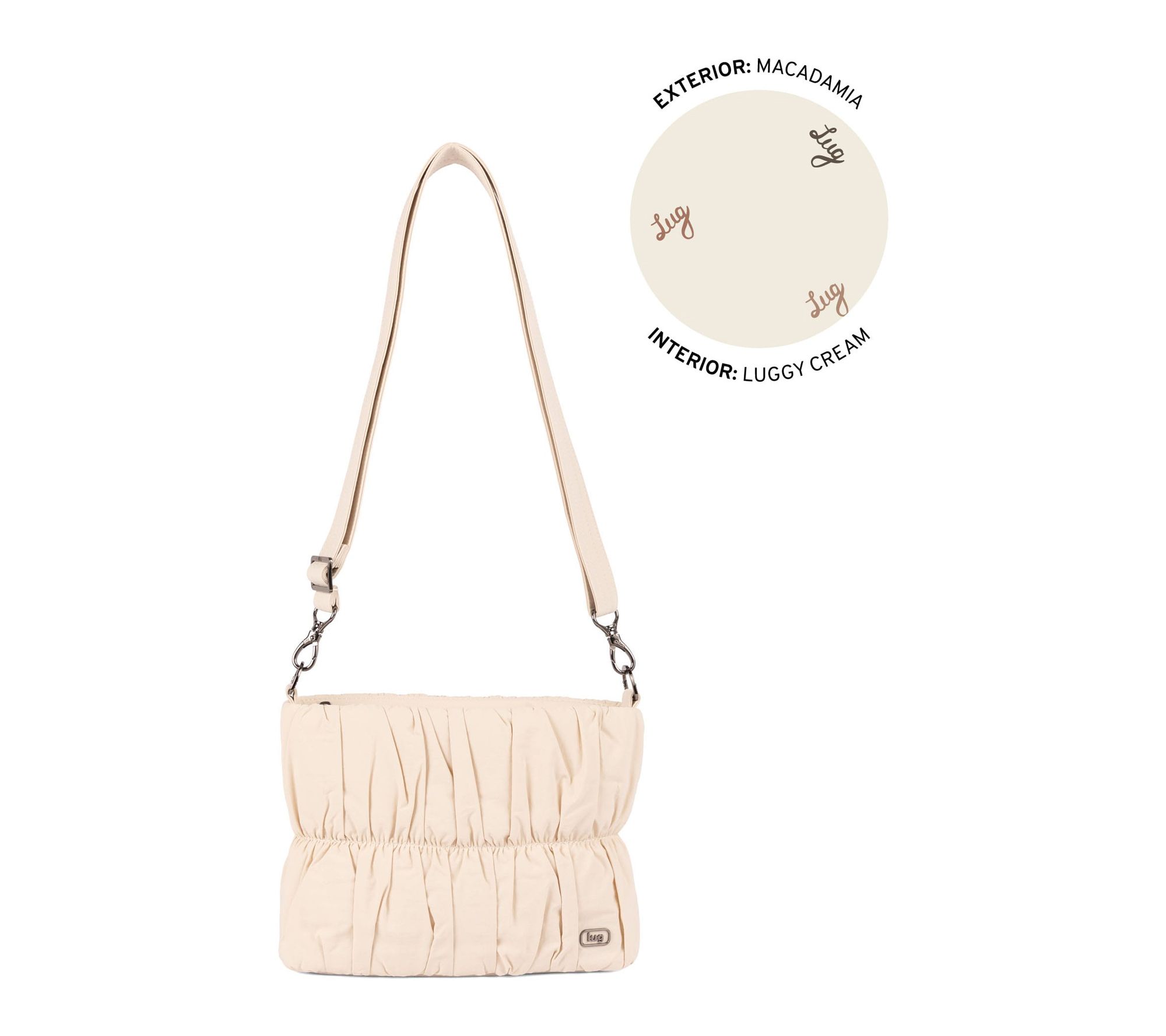 Lug Cloud Go Ruched Crossbody - Flounce